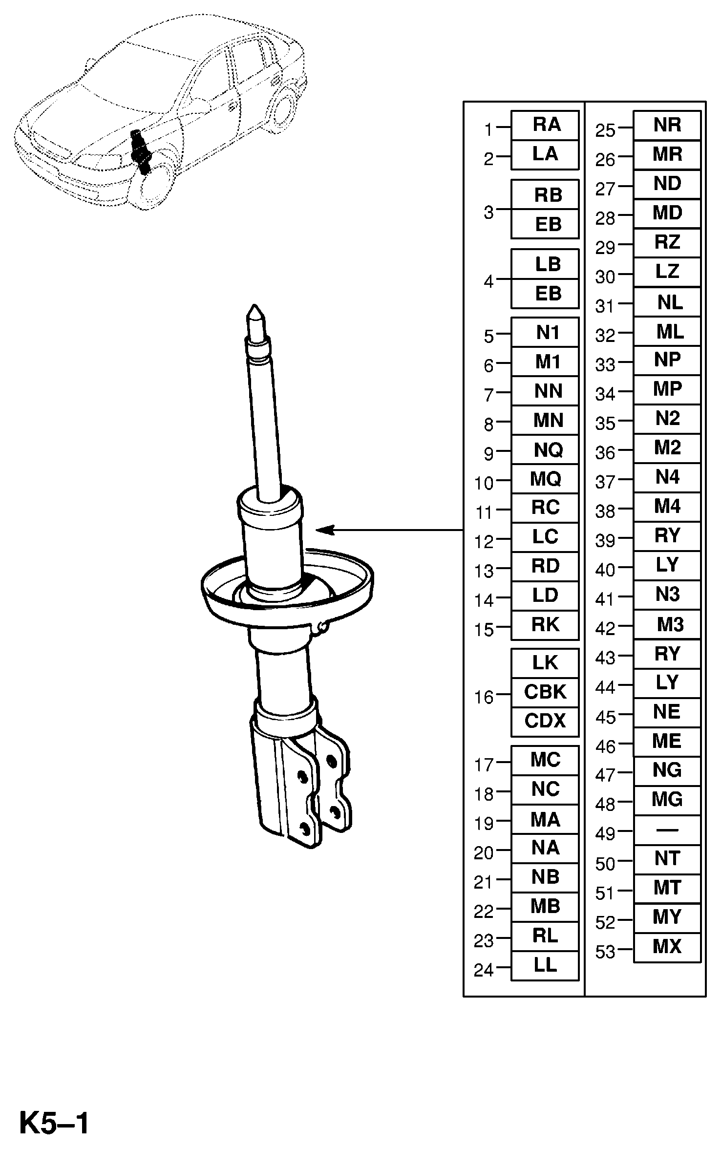 General Motors 344049 - Амортисьор vvparts.bg