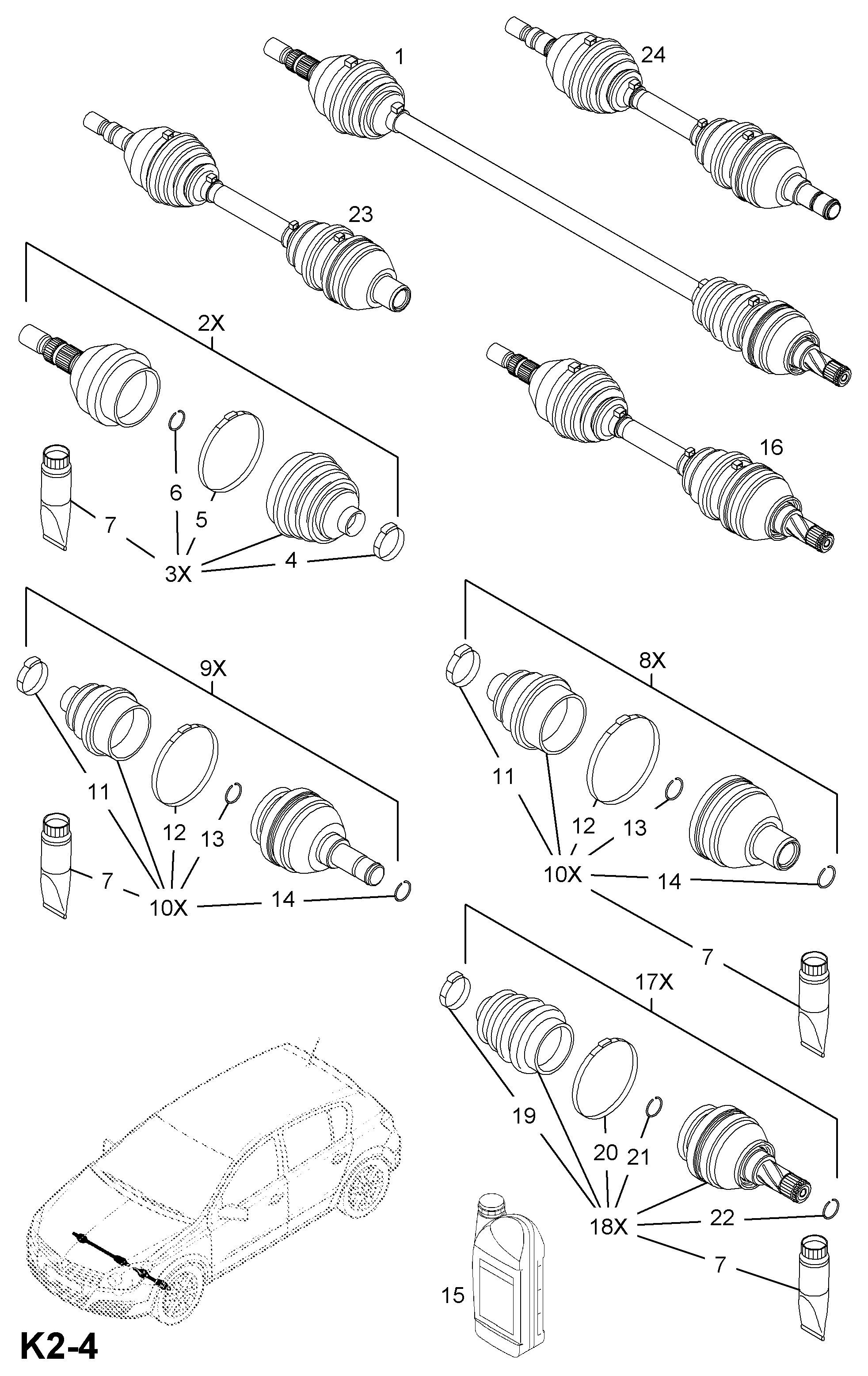 General Motors 374429 - Маншон, полуоска vvparts.bg