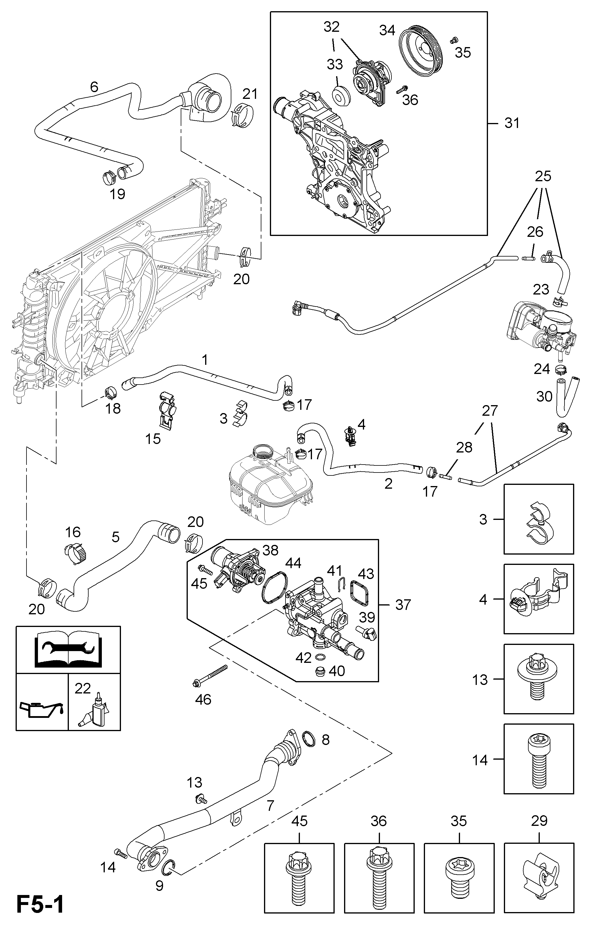 Opel 95524739 - Водна помпа vvparts.bg