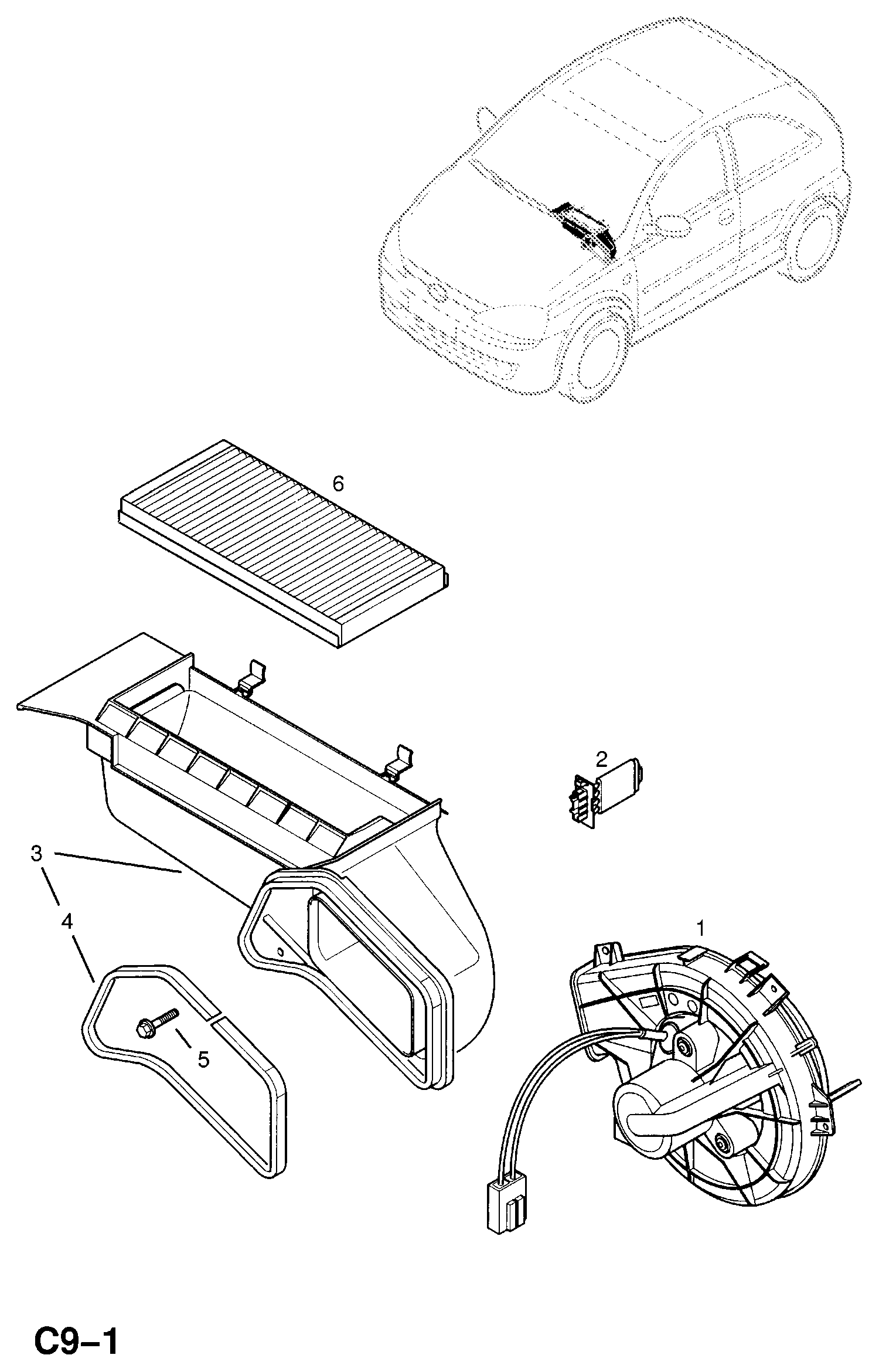 Opel 18 08 655 - Филтър купе (поленов филтър) vvparts.bg