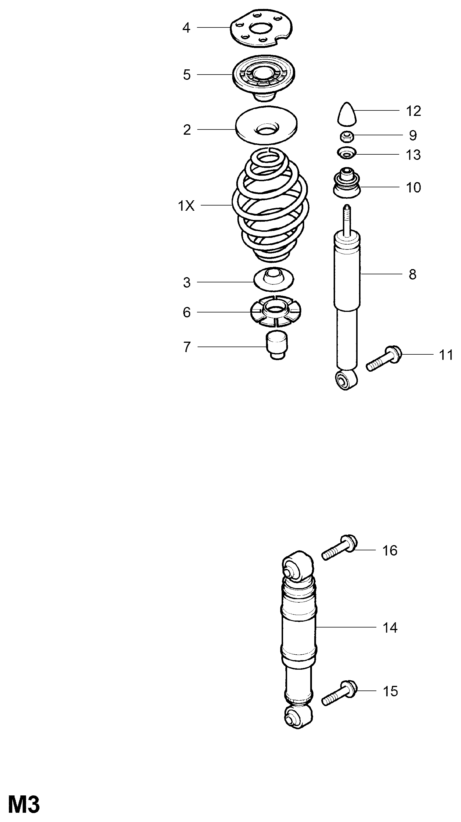 Opel 4 36 357 - Амортисьор vvparts.bg