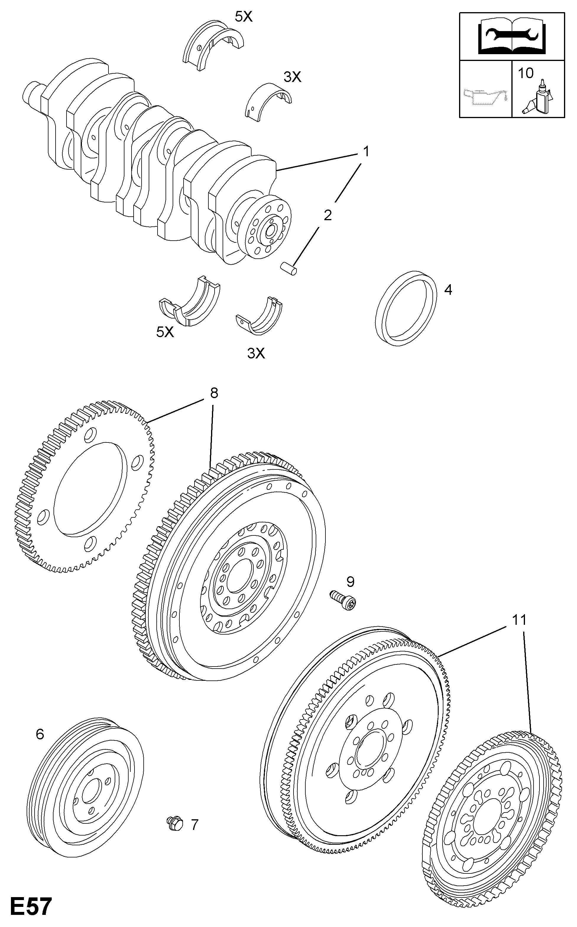 Opel 6 16 037 - Комплект съединител vvparts.bg