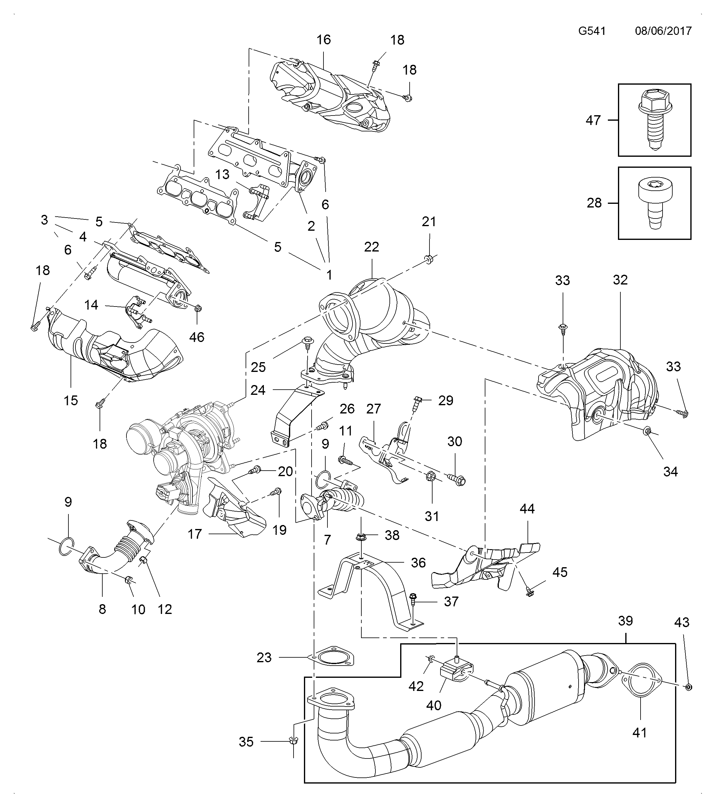 Opel 2064581 - Гайка, изпускателен колектор vvparts.bg