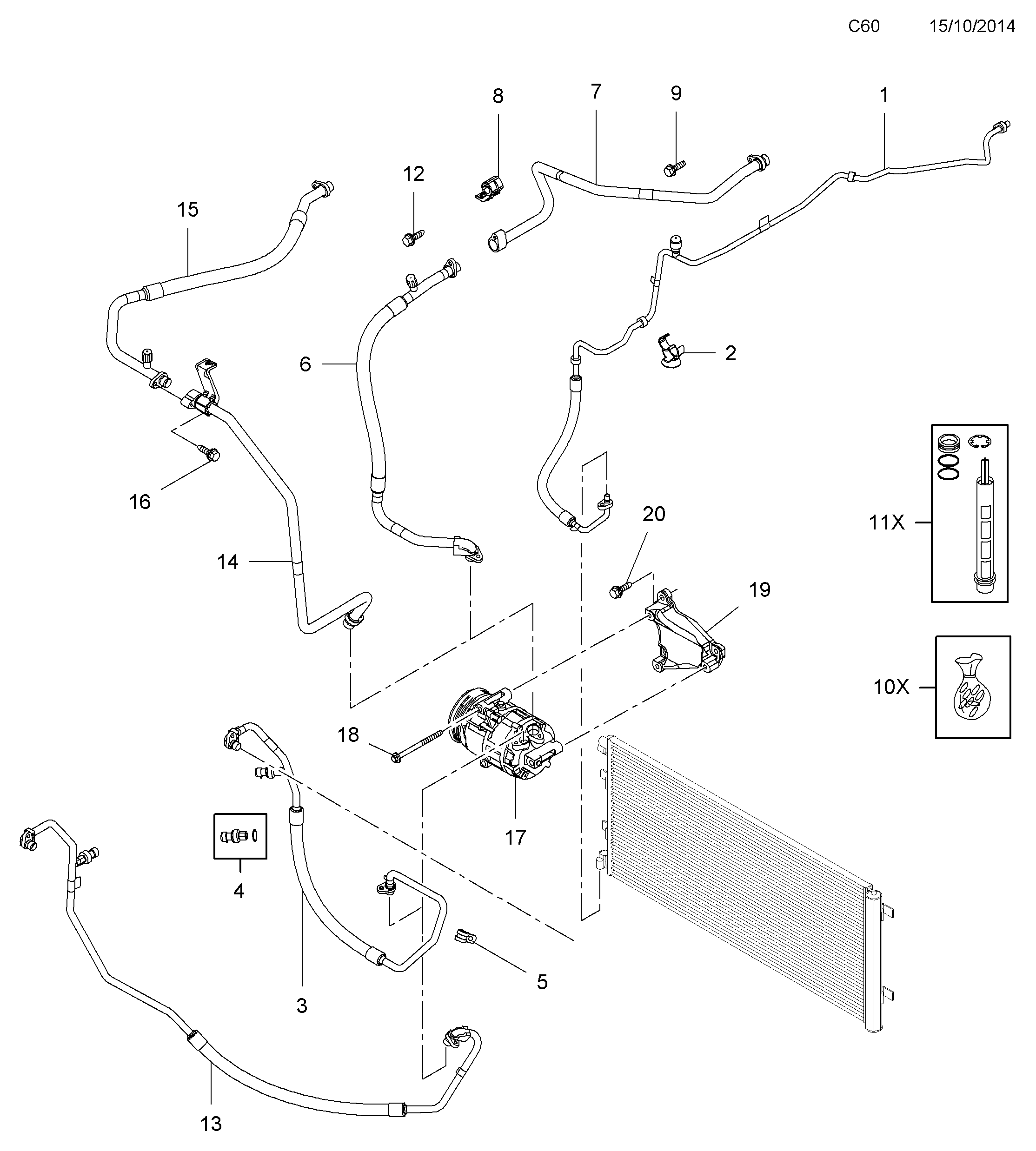 RENAULT 4421833 - Компресор, климатизация vvparts.bg