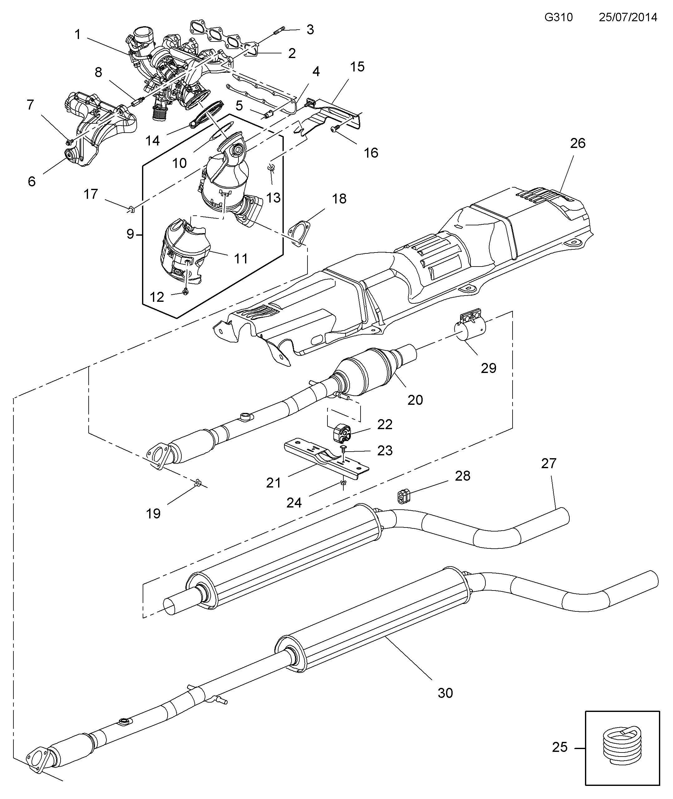 AUDI 852619 - Спирачен маркуч vvparts.bg