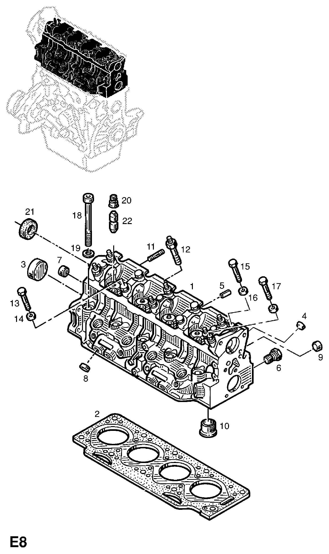 Vauxhall 4404965 - Семеринг, разпределителен вал vvparts.bg