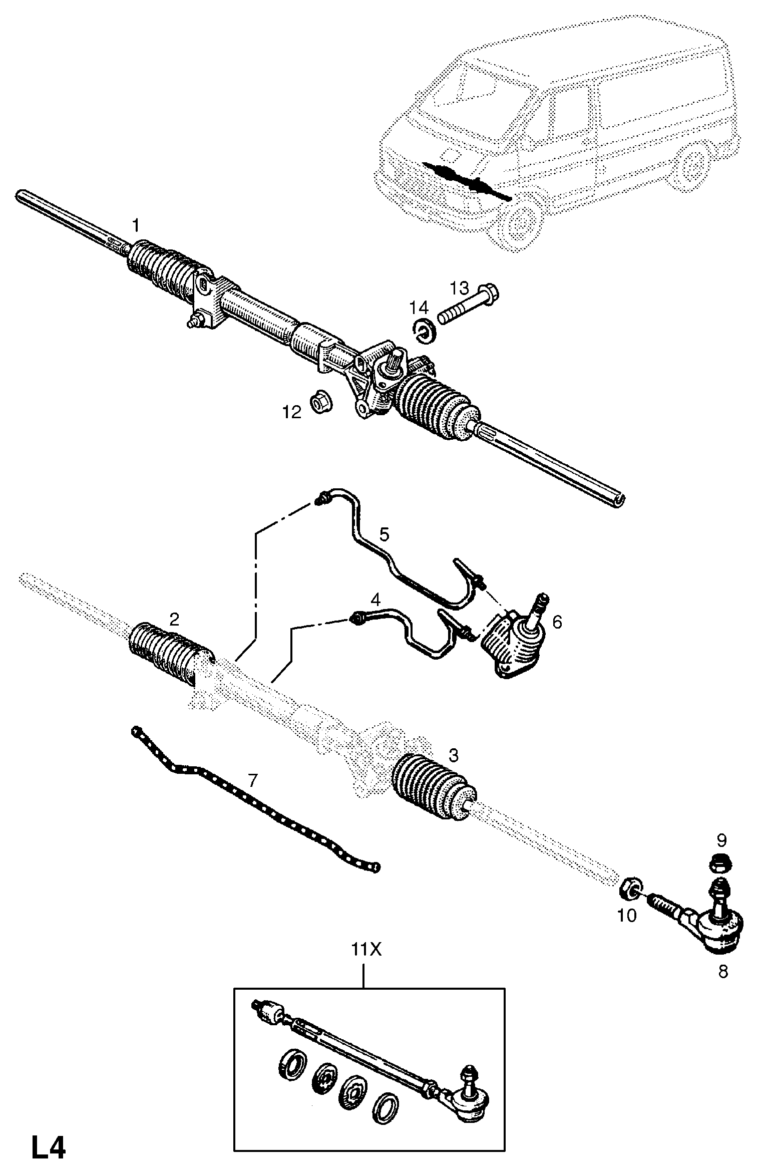 Opel 44 04 041 - Кормилна кутия vvparts.bg