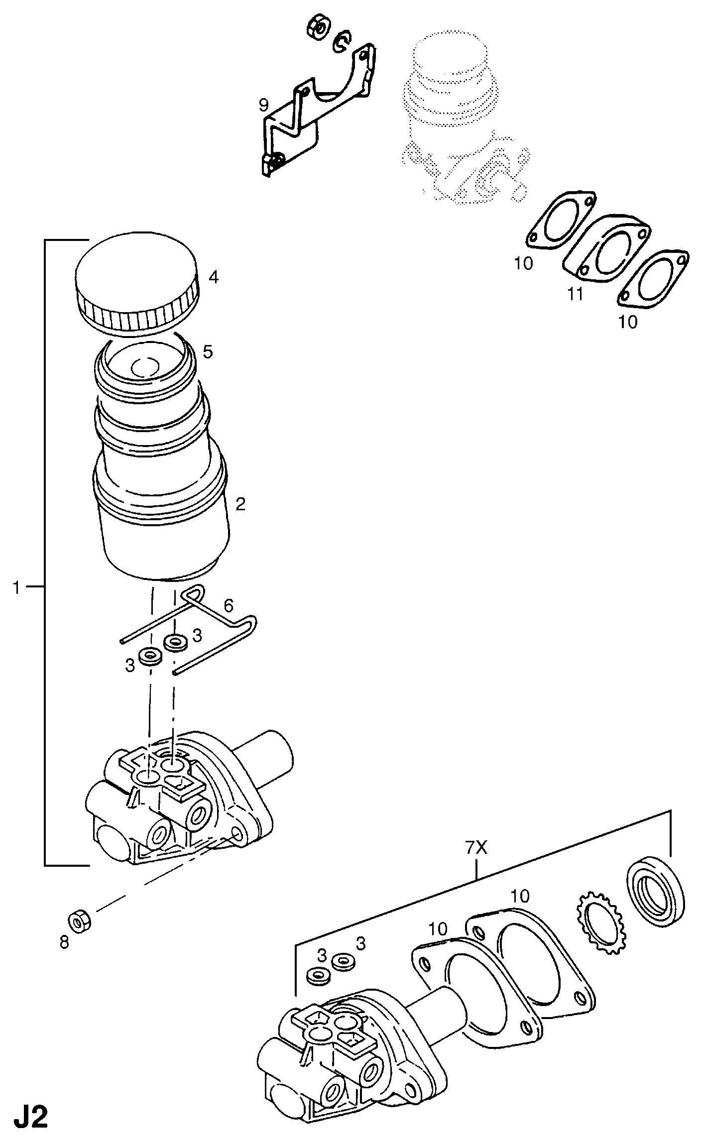 Opel 558108 - Спирачна помпа vvparts.bg