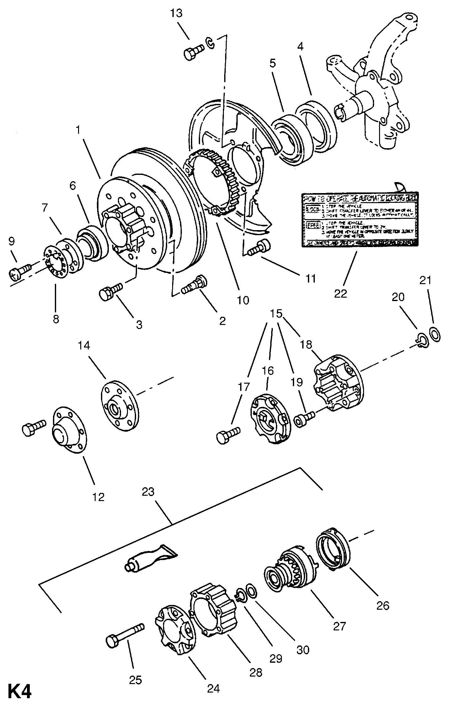 ISUZU 330019 - Комплект колесен лагер vvparts.bg