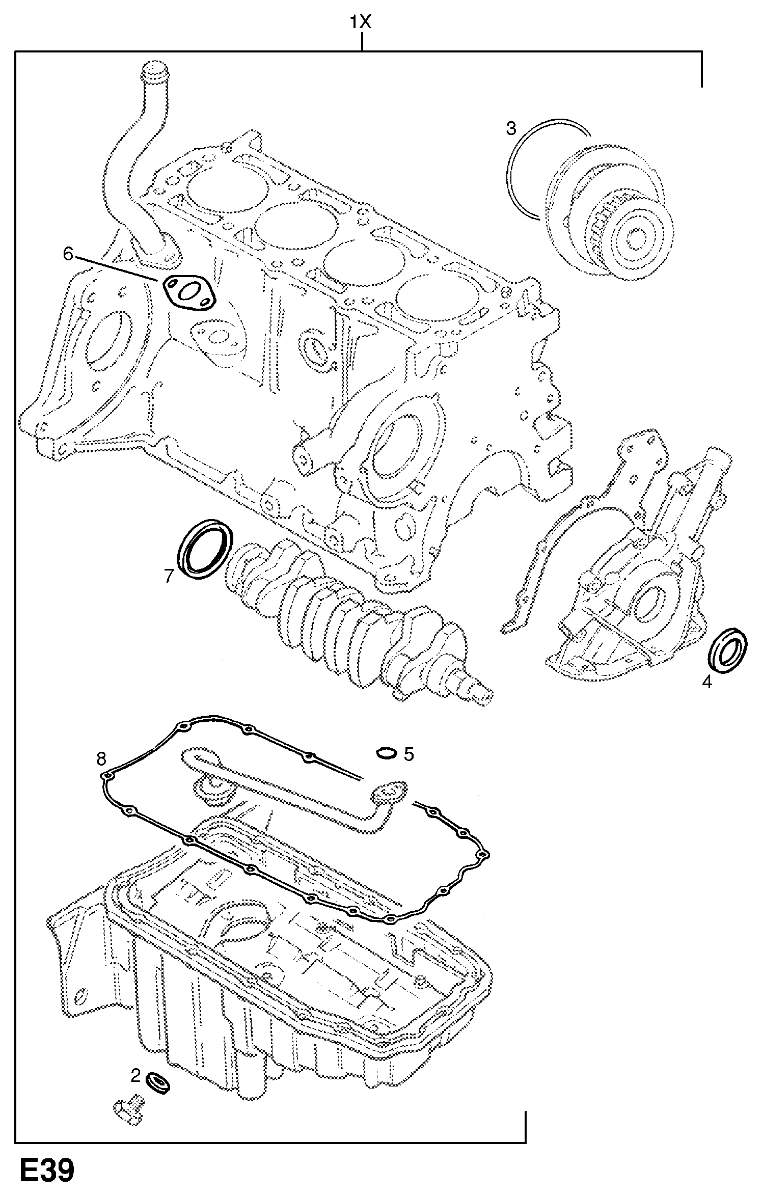 DAEWOO 614830 - Семеринг, колянов вал vvparts.bg