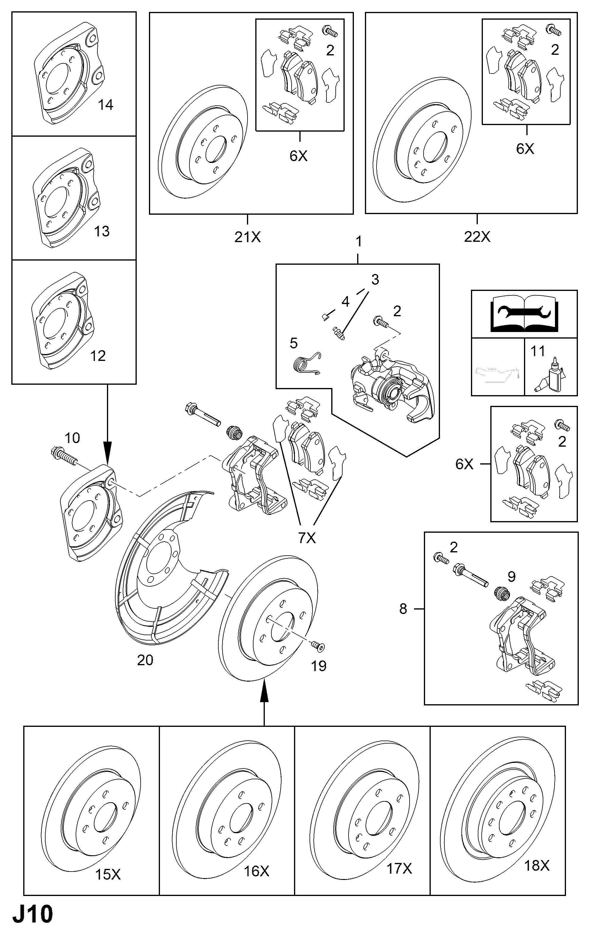 Opel 15 15 034 - Спирачен комплект, дискови спирачки vvparts.bg