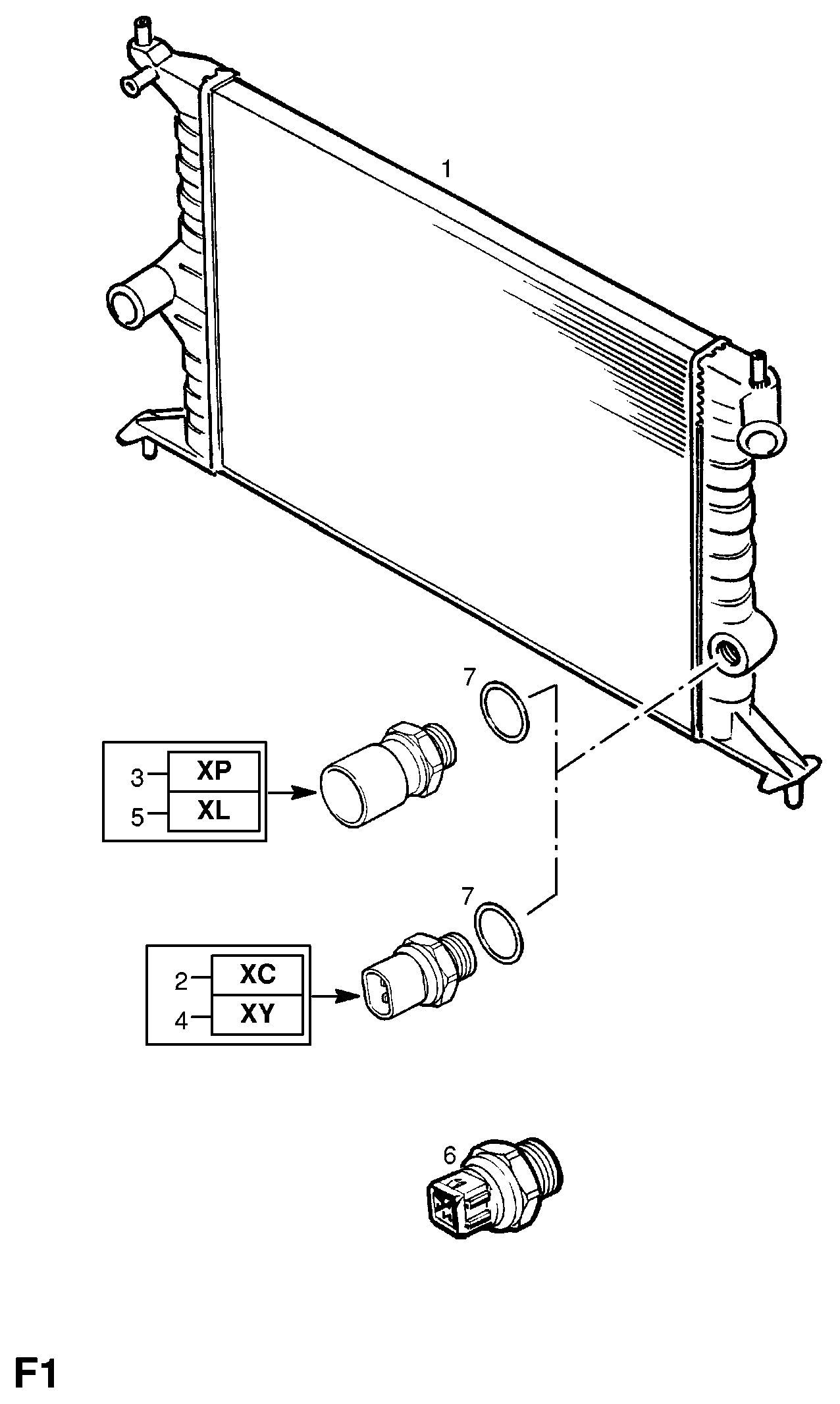 Opel 13 00 158 - Радиатор, охлаждане на двигателя vvparts.bg