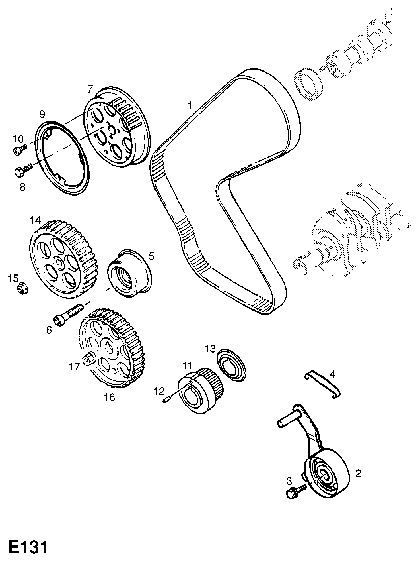 ISUZU 6 36 352 - Ангренажен ремък vvparts.bg