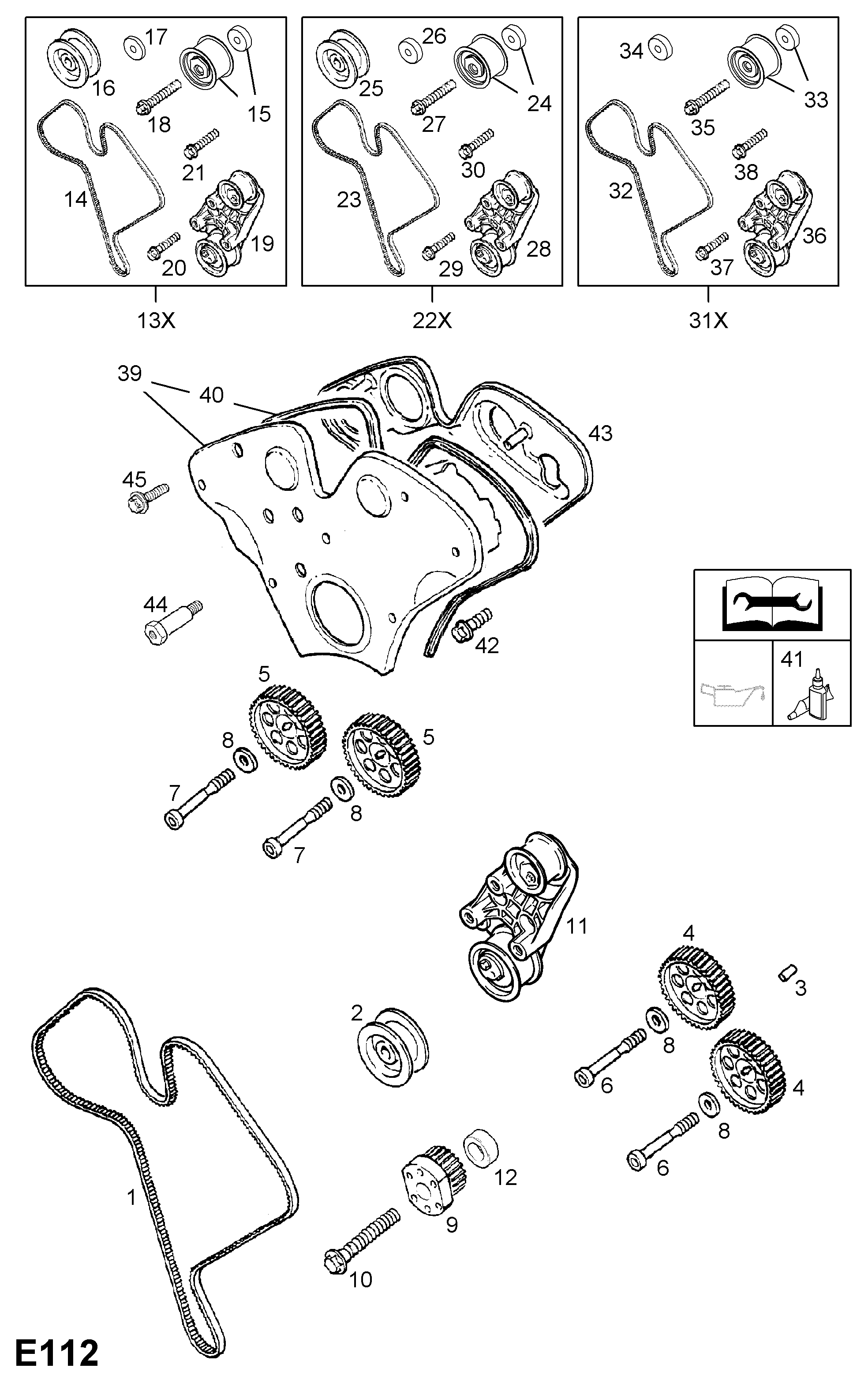 Vauxhall 6 36 579 - Ангренажен ремък vvparts.bg