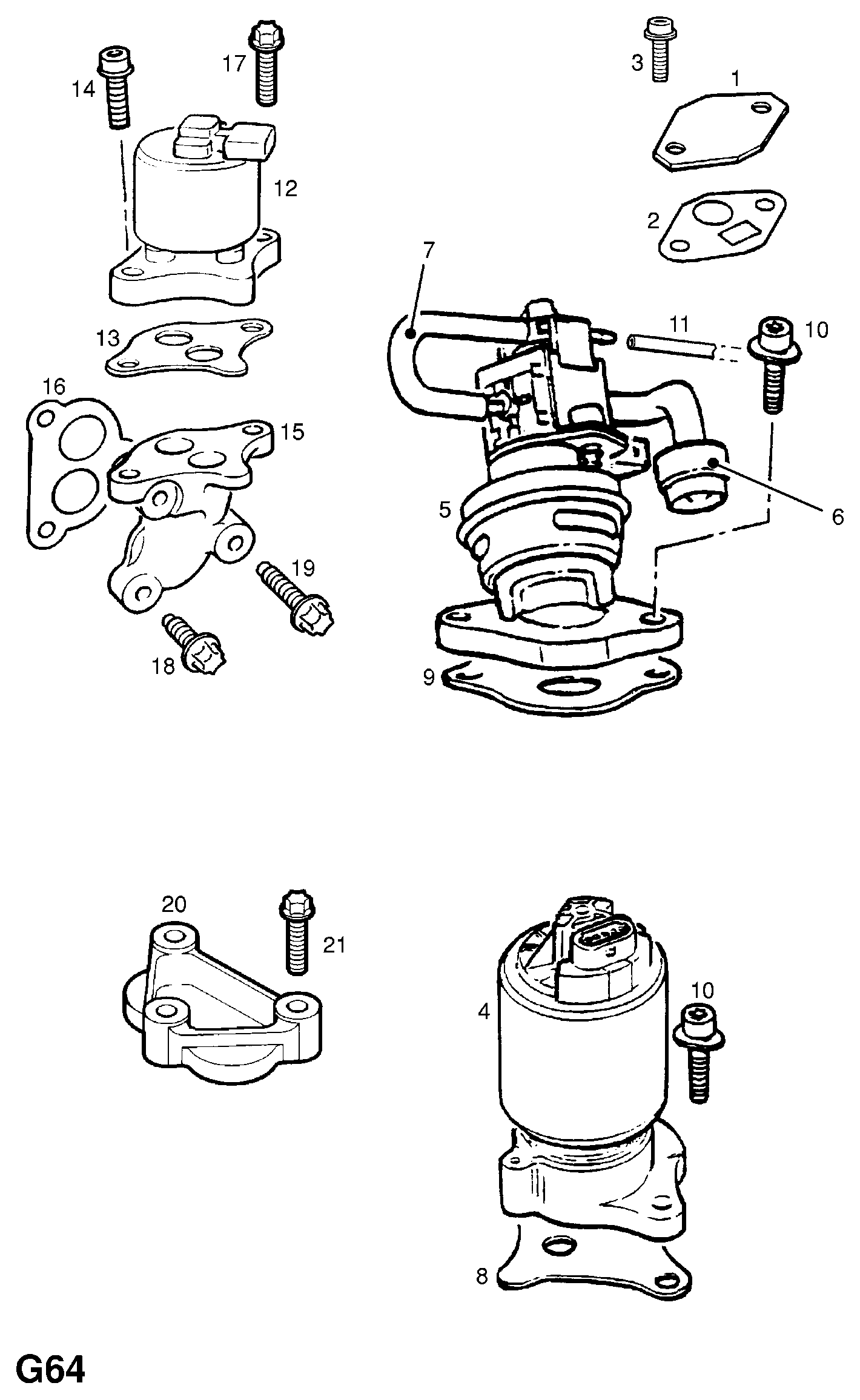 Opel 8 51 038 - AGR-Клапан vvparts.bg