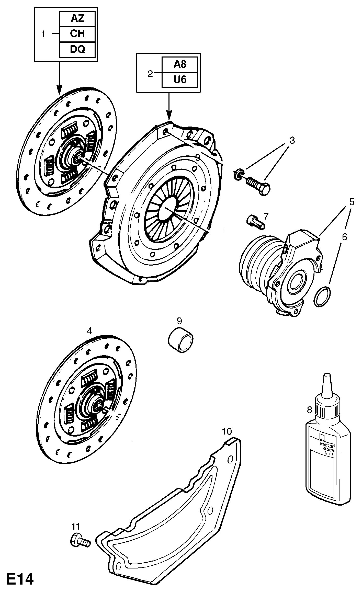 Bedford 6 66 022 - Притискателен диск vvparts.bg