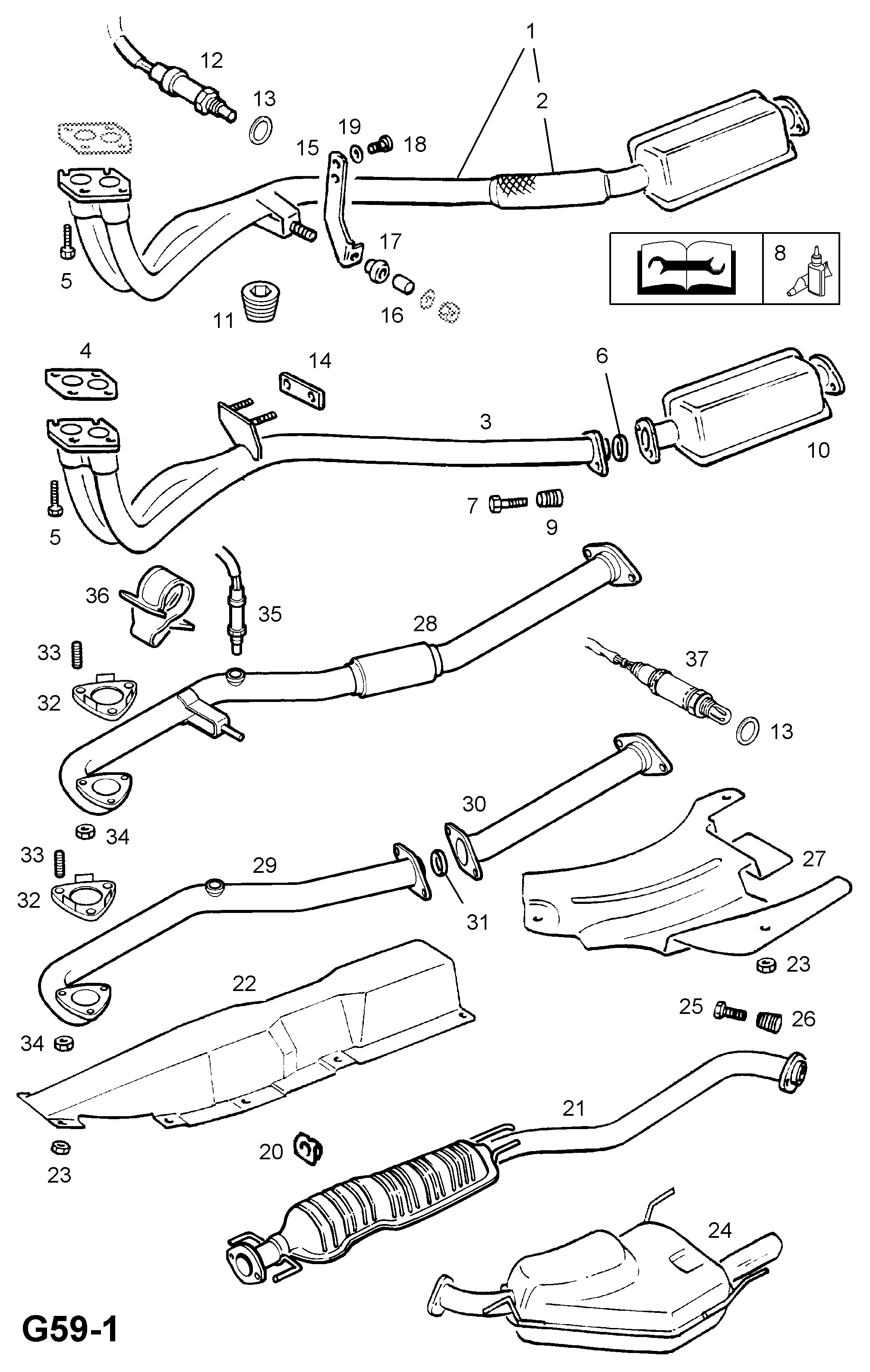 PEUGEOT 854937 - Уплътнение, изпускателни тръби vvparts.bg