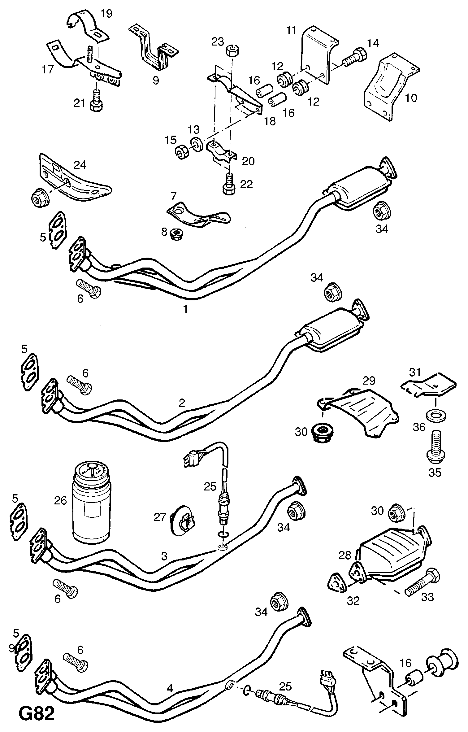 Vauxhall 855302 - Ламбда-сонда vvparts.bg