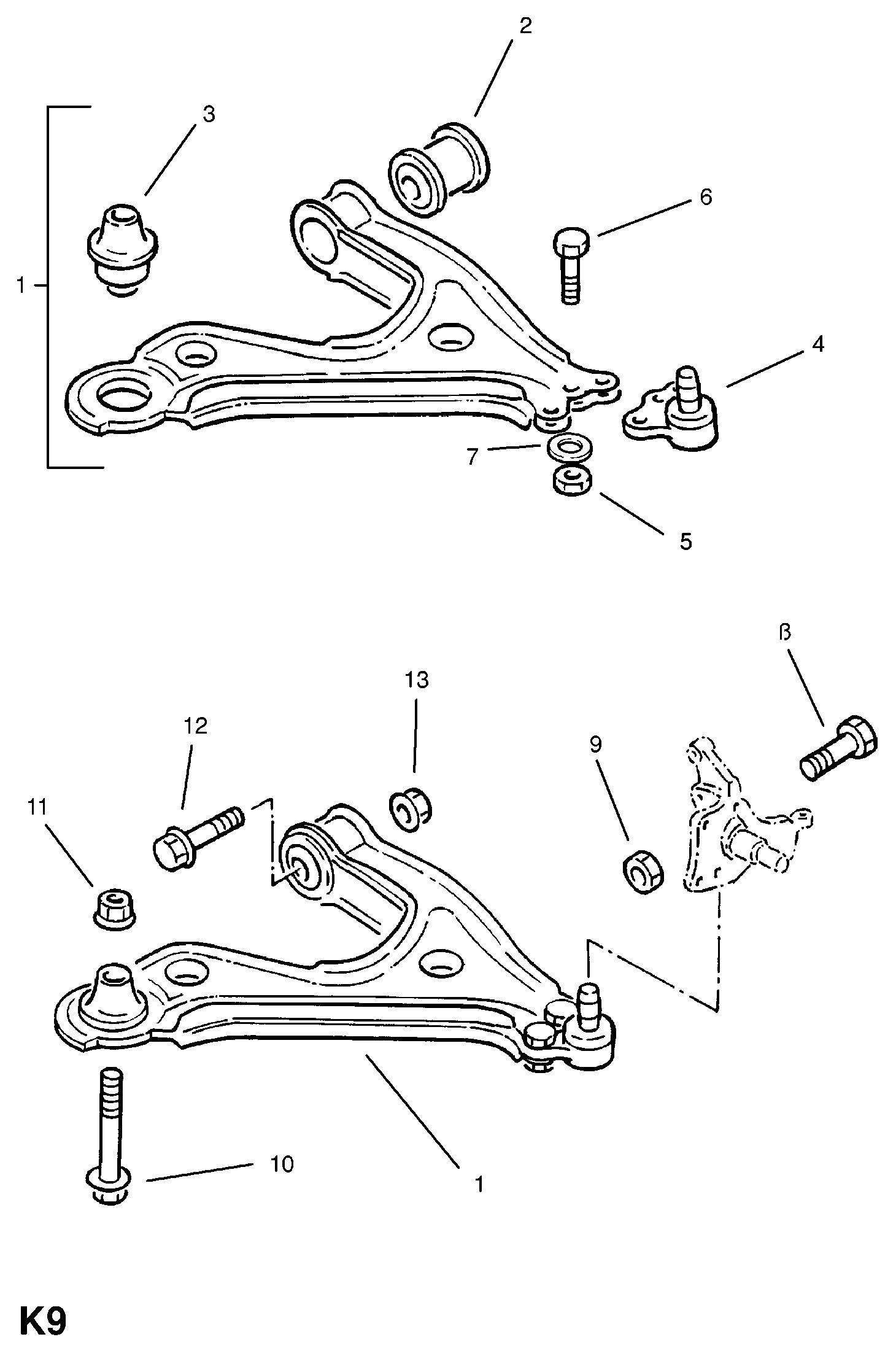 Vauxhall 352341 - Тампон, носач vvparts.bg