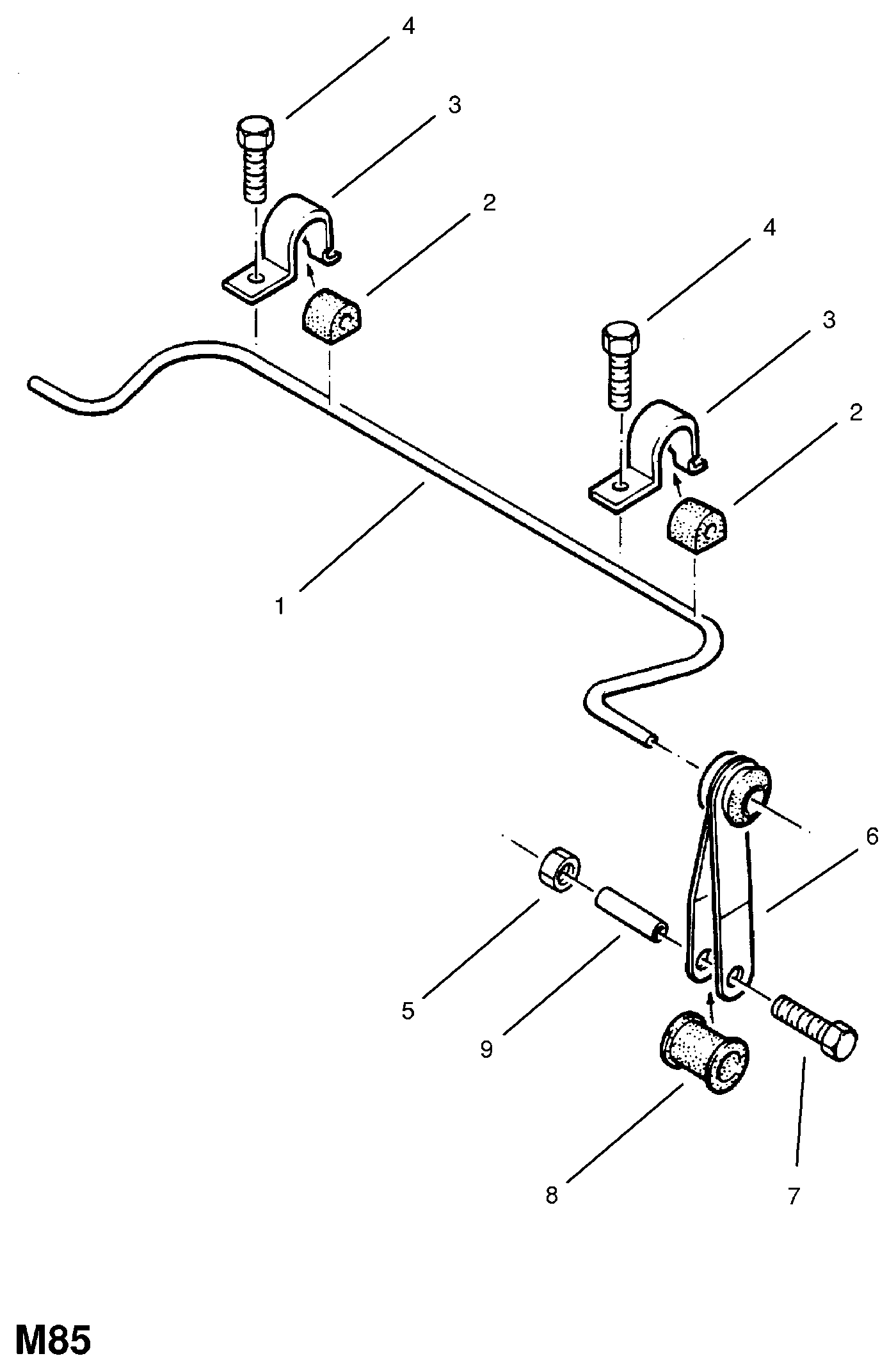 Opel 4 44 325 - Лагерна втулка, стабилизатор vvparts.bg