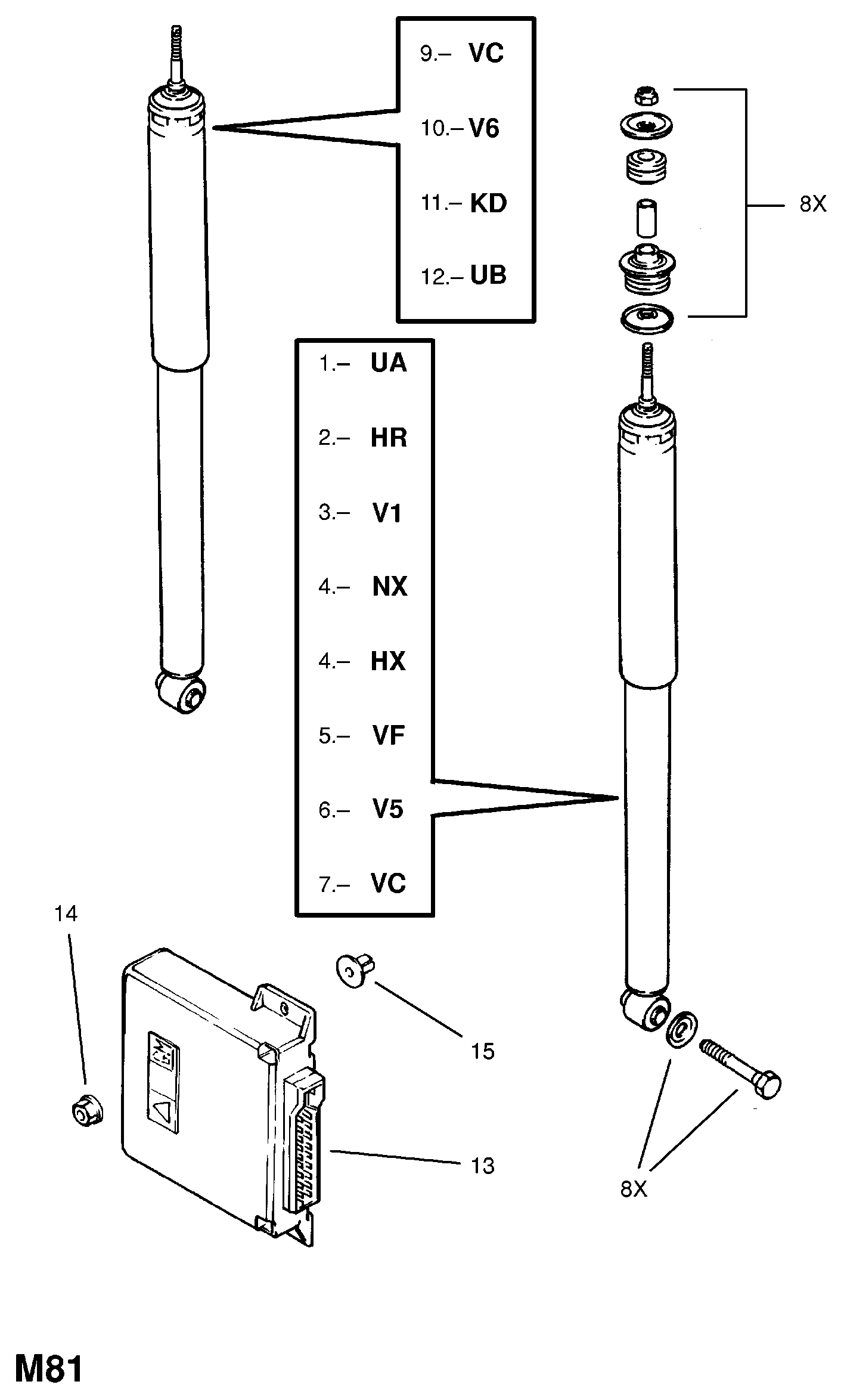 Vauxhall 436057 - Амортисьор vvparts.bg