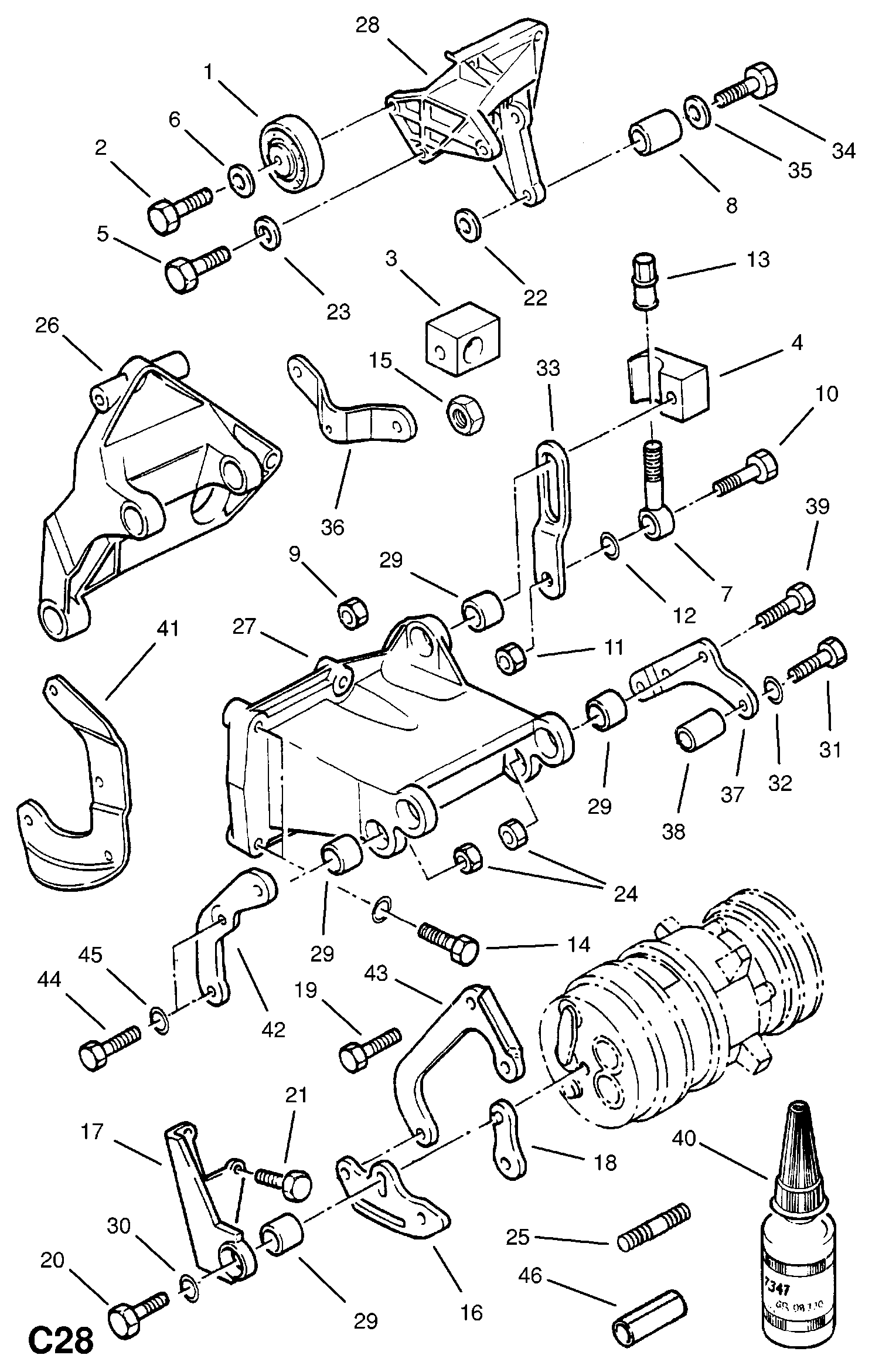 BRAKE PARTS INC. 950471 - PIECE, CLAMPING, SUPPORT (NLS.- NO REPLACEMENT PART) vvparts.bg