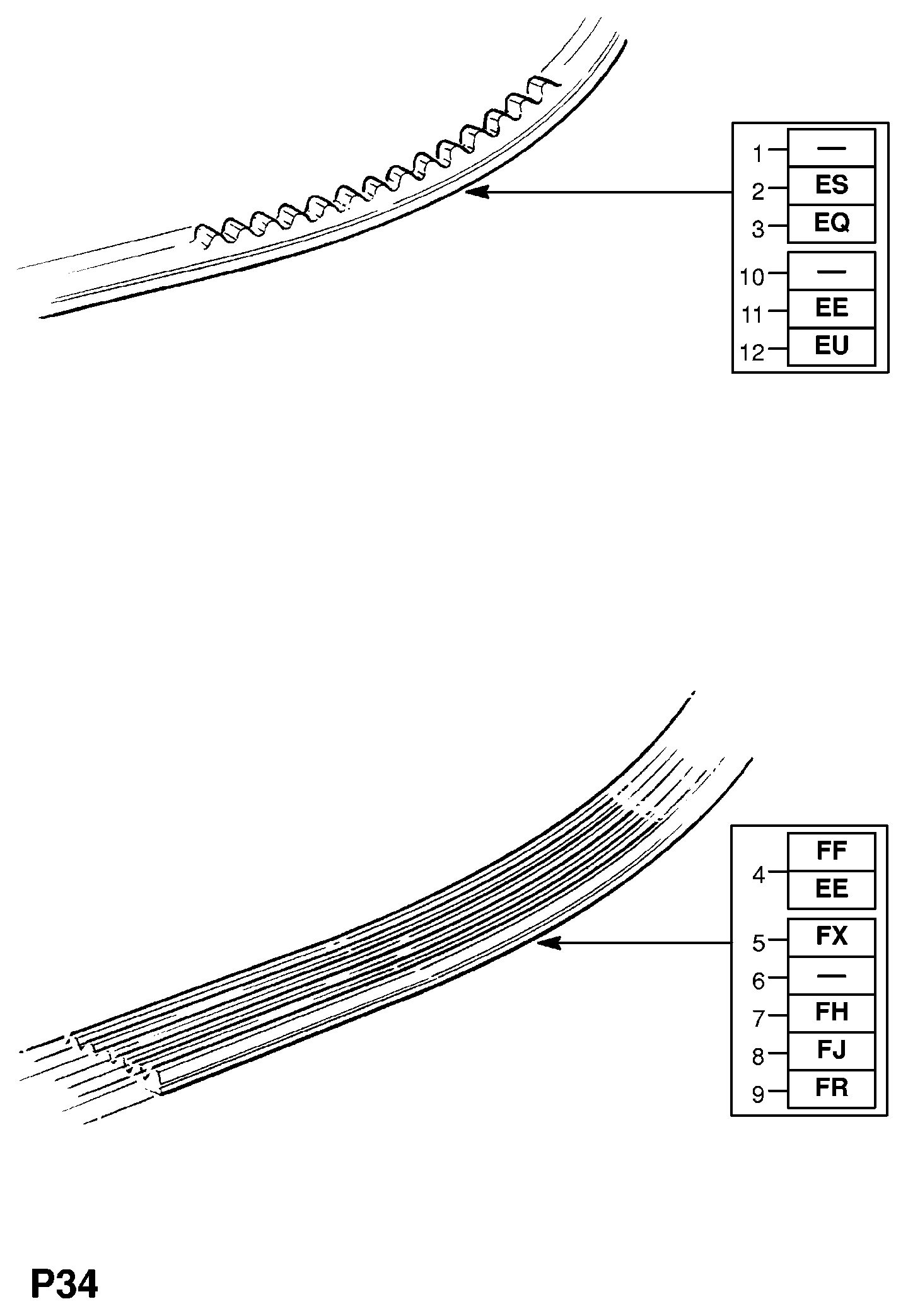 General Motors 1340737 - Трапецовиден ремък vvparts.bg