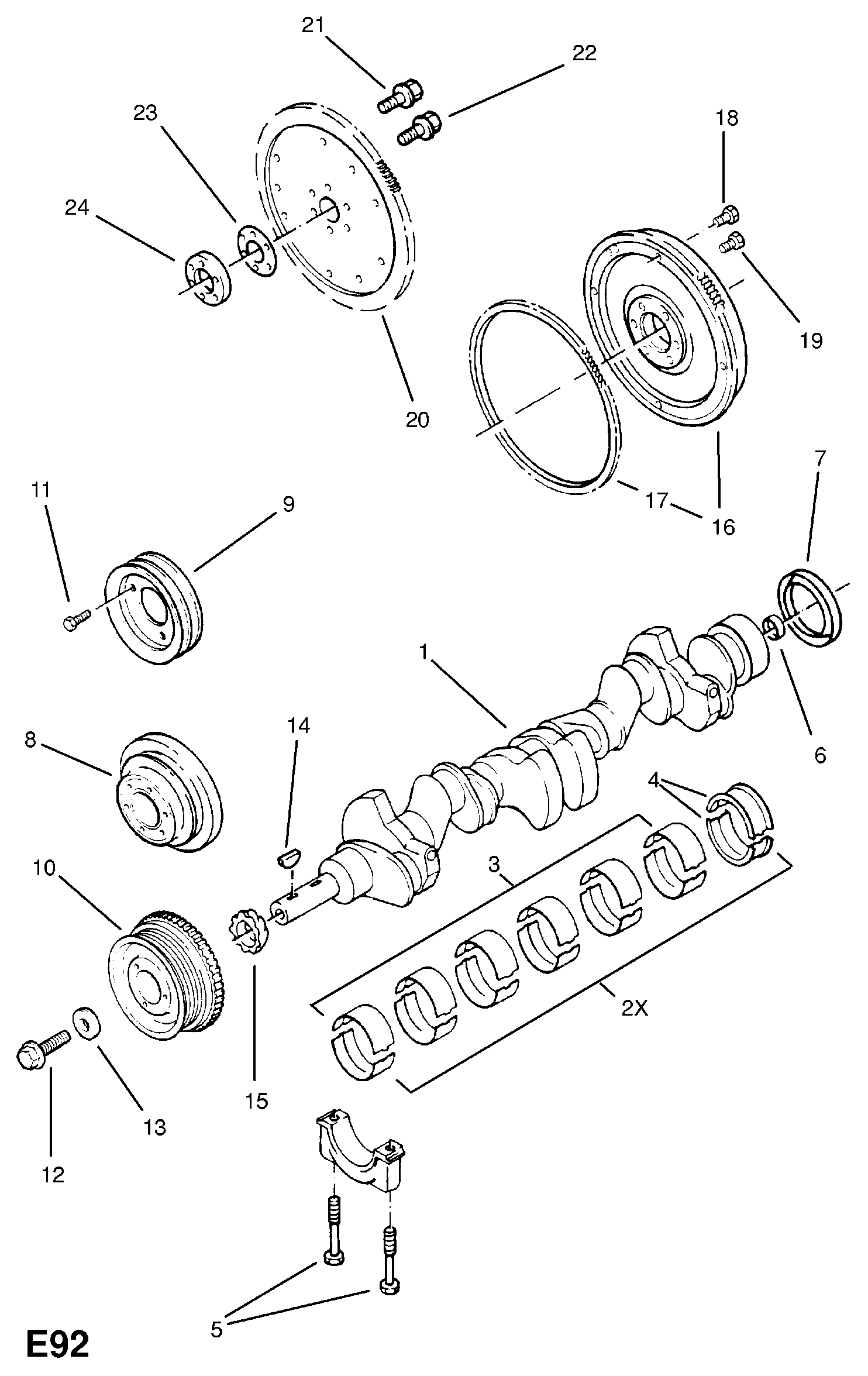 Leyland-DAF 614608 - PULLEY, CRANKSHAFT vvparts.bg