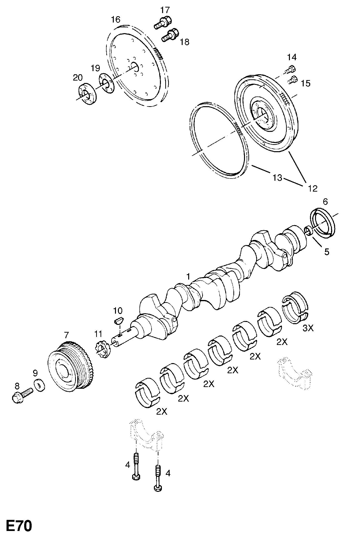 Opel 6 14 815 - Семеринг, колянов вал vvparts.bg