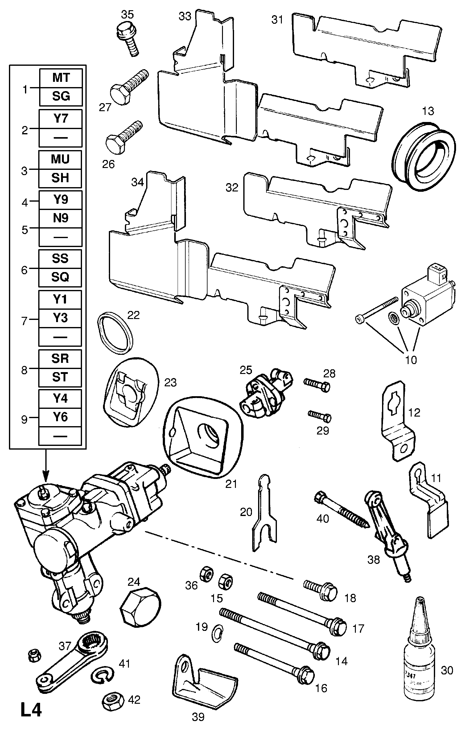 Opel 9 00 398 - Кормилна кутия vvparts.bg