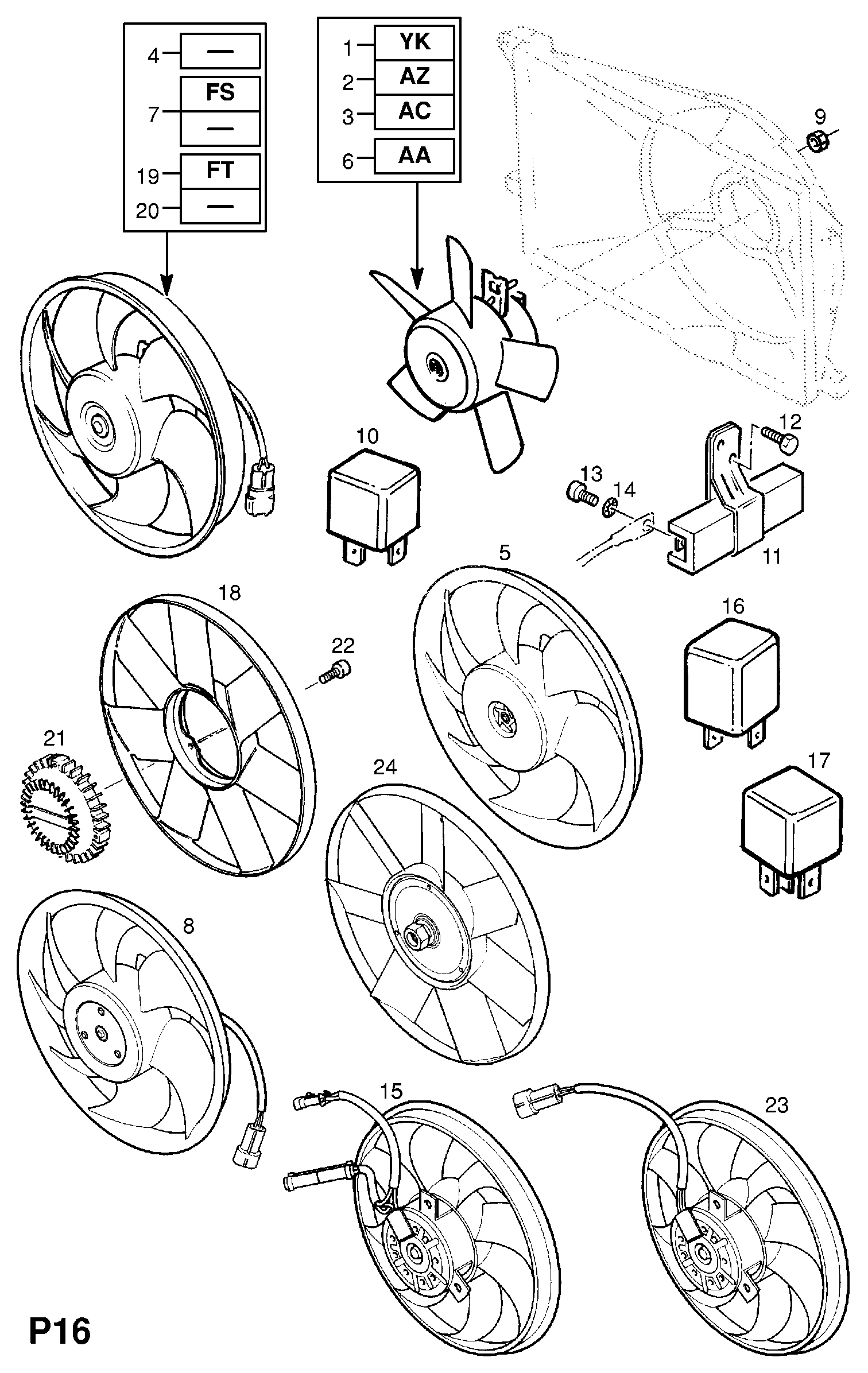 Vauxhall 13 40 181 - Съединител, вентилатор на радиатора vvparts.bg