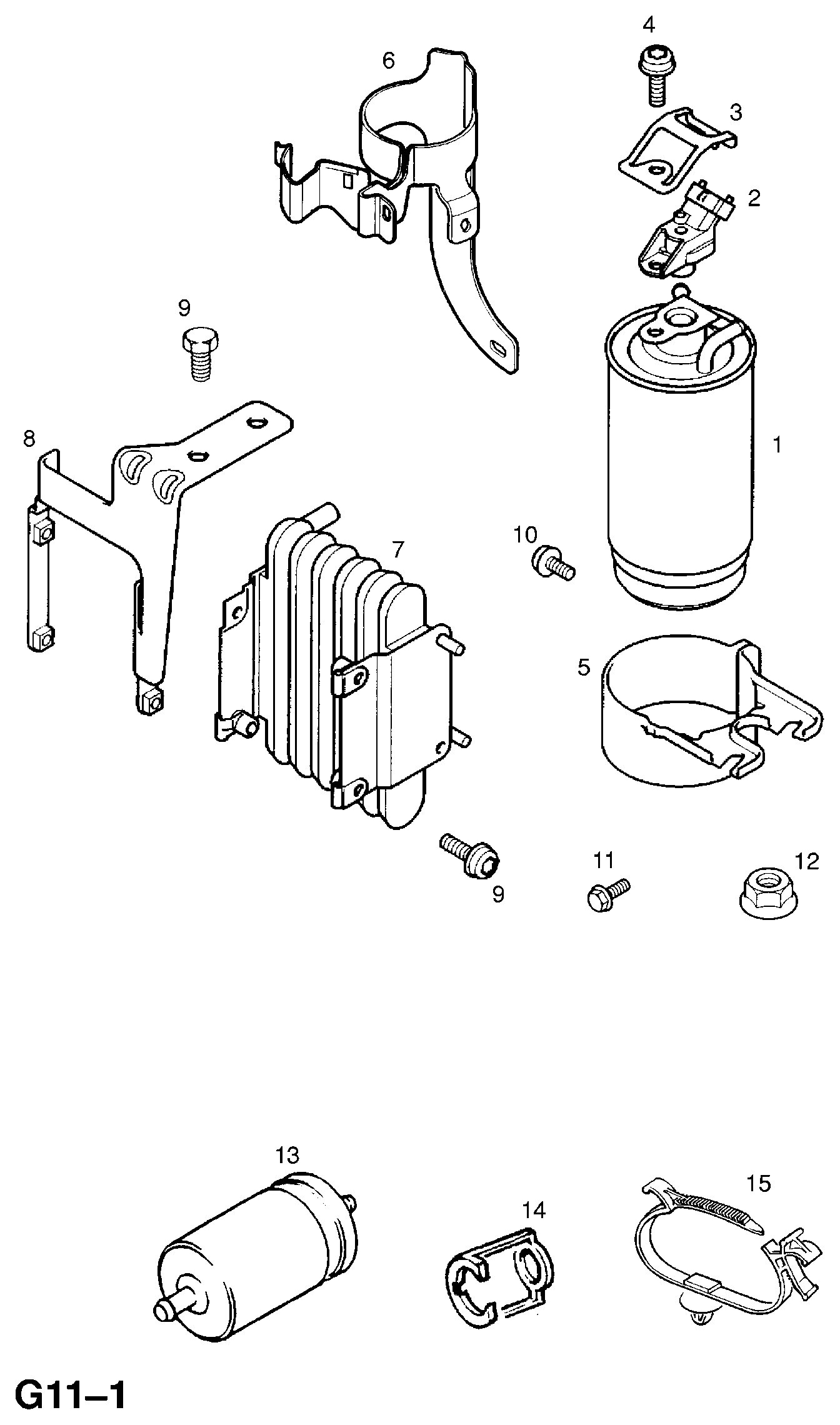 Opel 818514 - Горивен филтър vvparts.bg