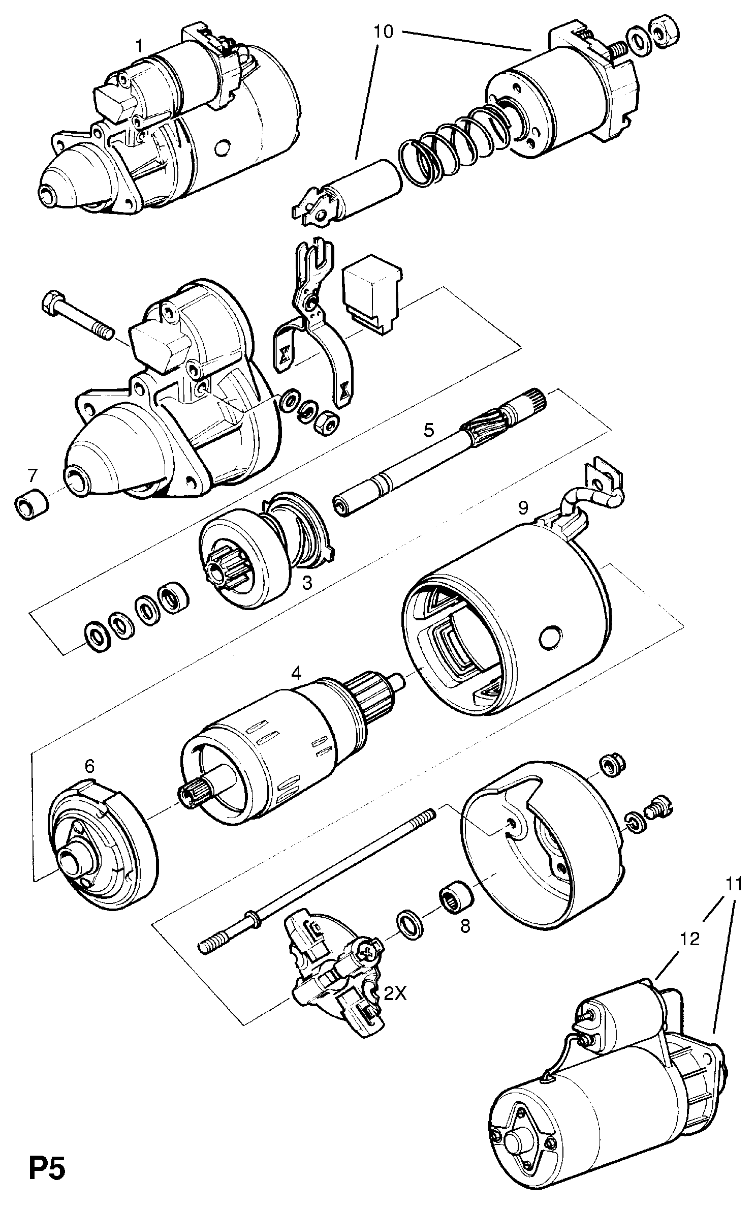 Vauxhall 12 02 141 - Стартер vvparts.bg