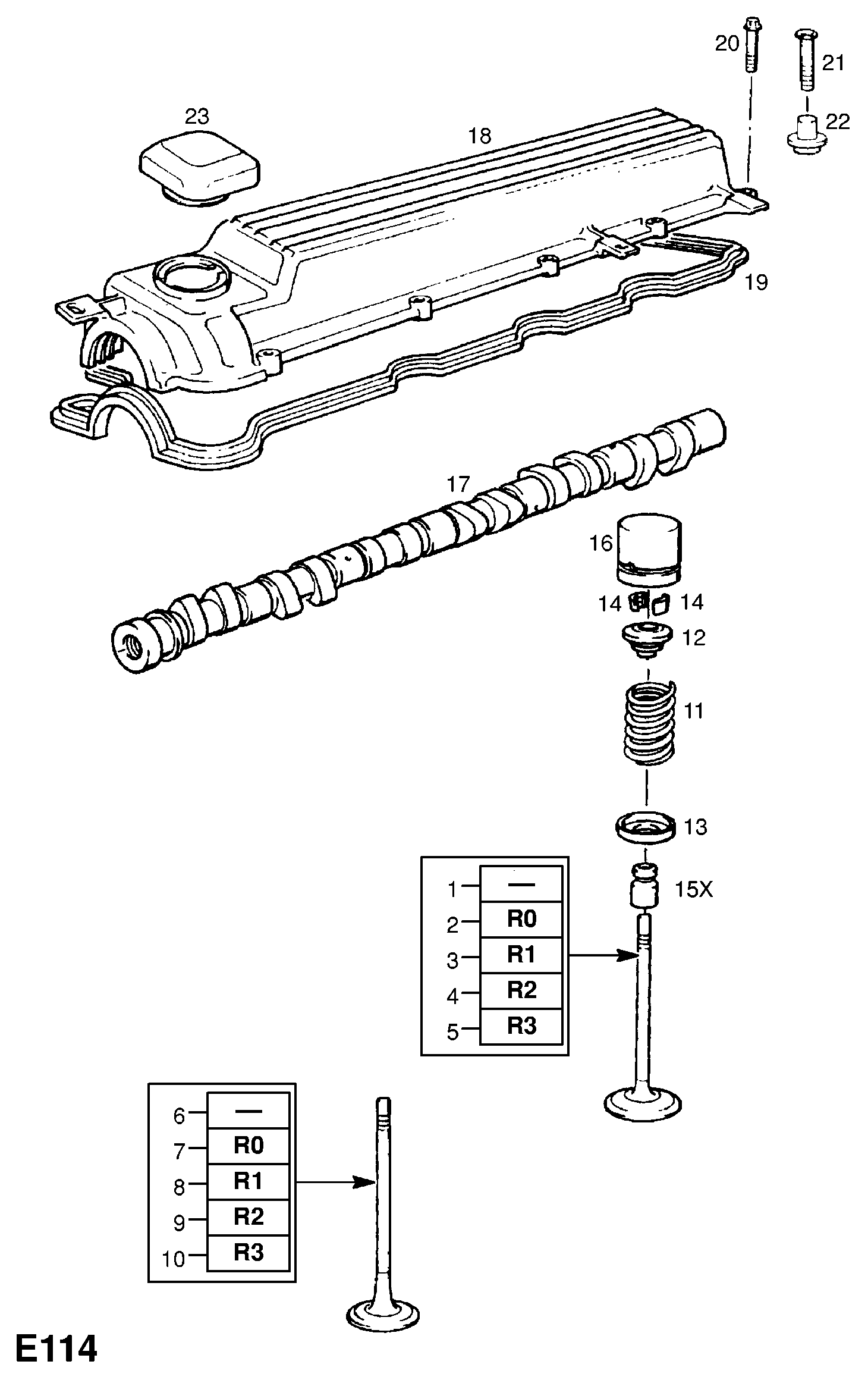 PEUGEOT 6425.40 - Комплект гумички, стъбло на клапана vvparts.bg