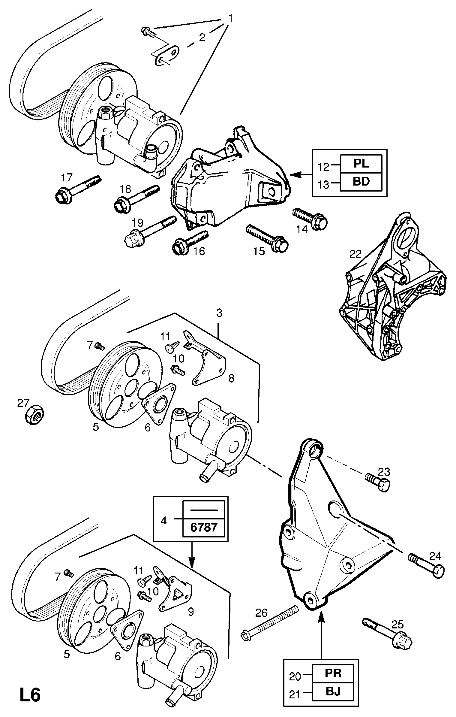 Opel 948098 - Хидравлична помпа, кормилно управление vvparts.bg