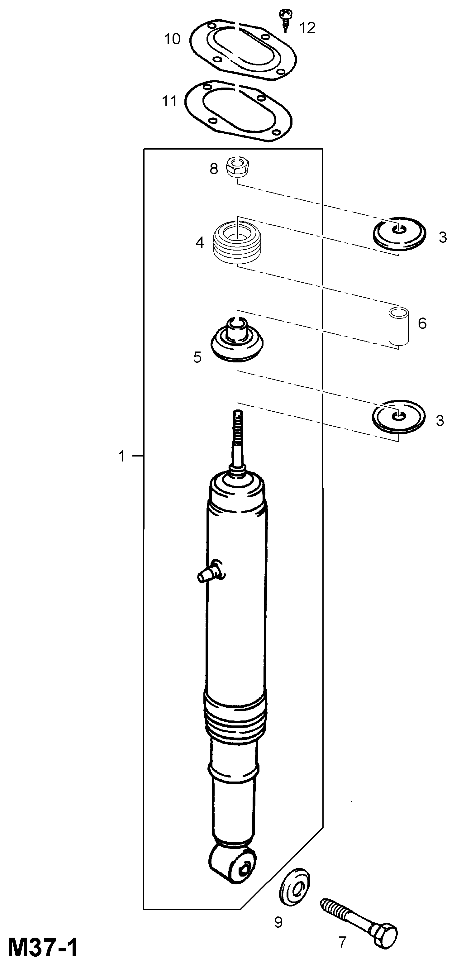 Opel 436274 - Амортисьор vvparts.bg