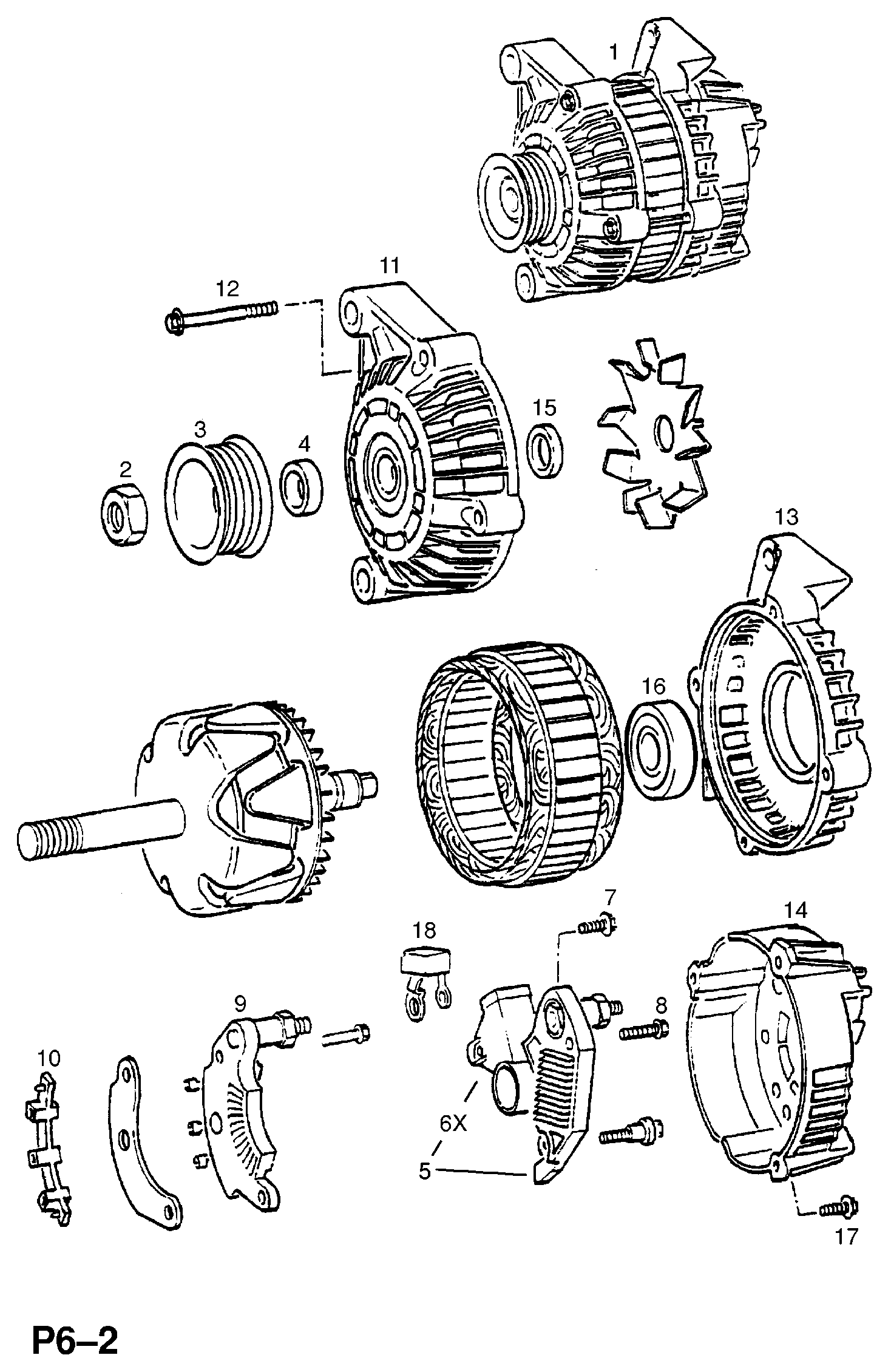 Opel 1205464 - Изправител, генератор vvparts.bg