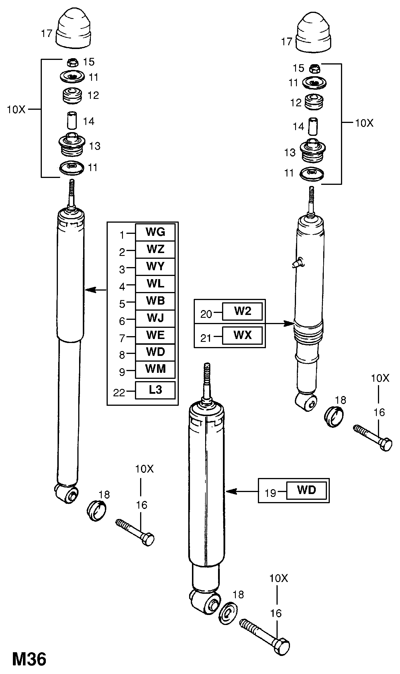 General Motors 436100 - Амортисьор vvparts.bg