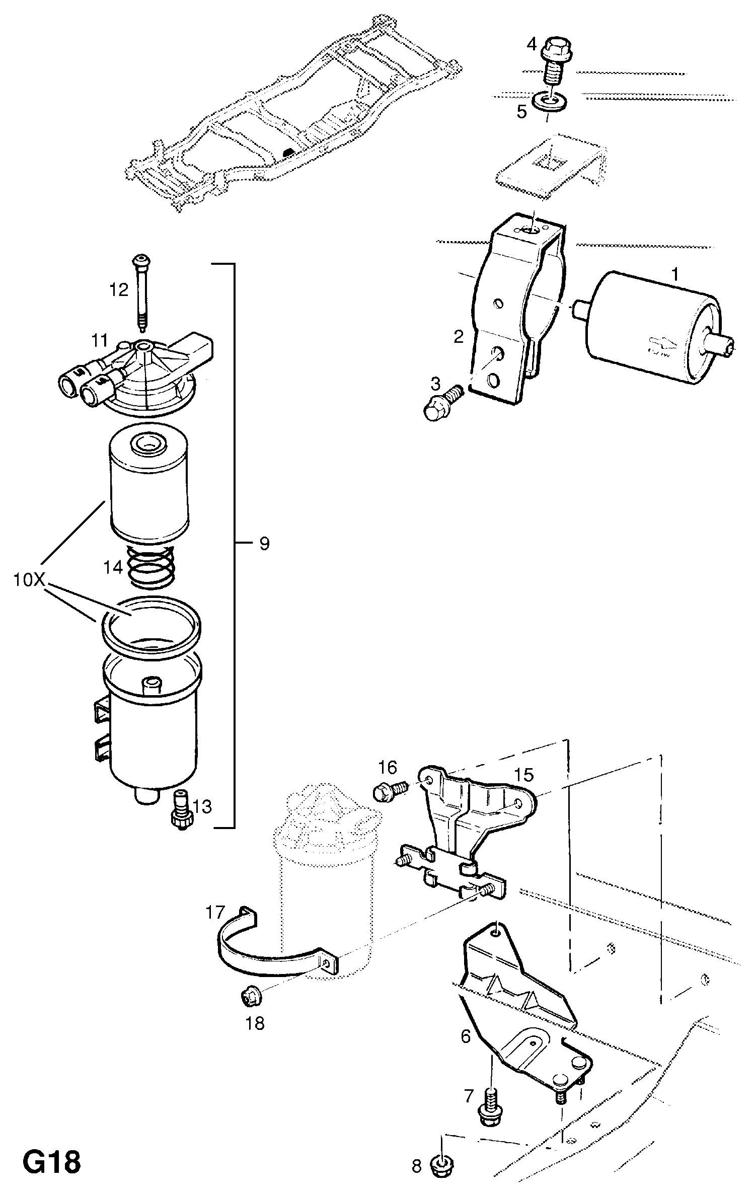 TEHO 818531 - KIT, FILTER INSERT, WITH GASKETS, SINGLE FUEL STRAINER (NLS.- US vvparts.bg