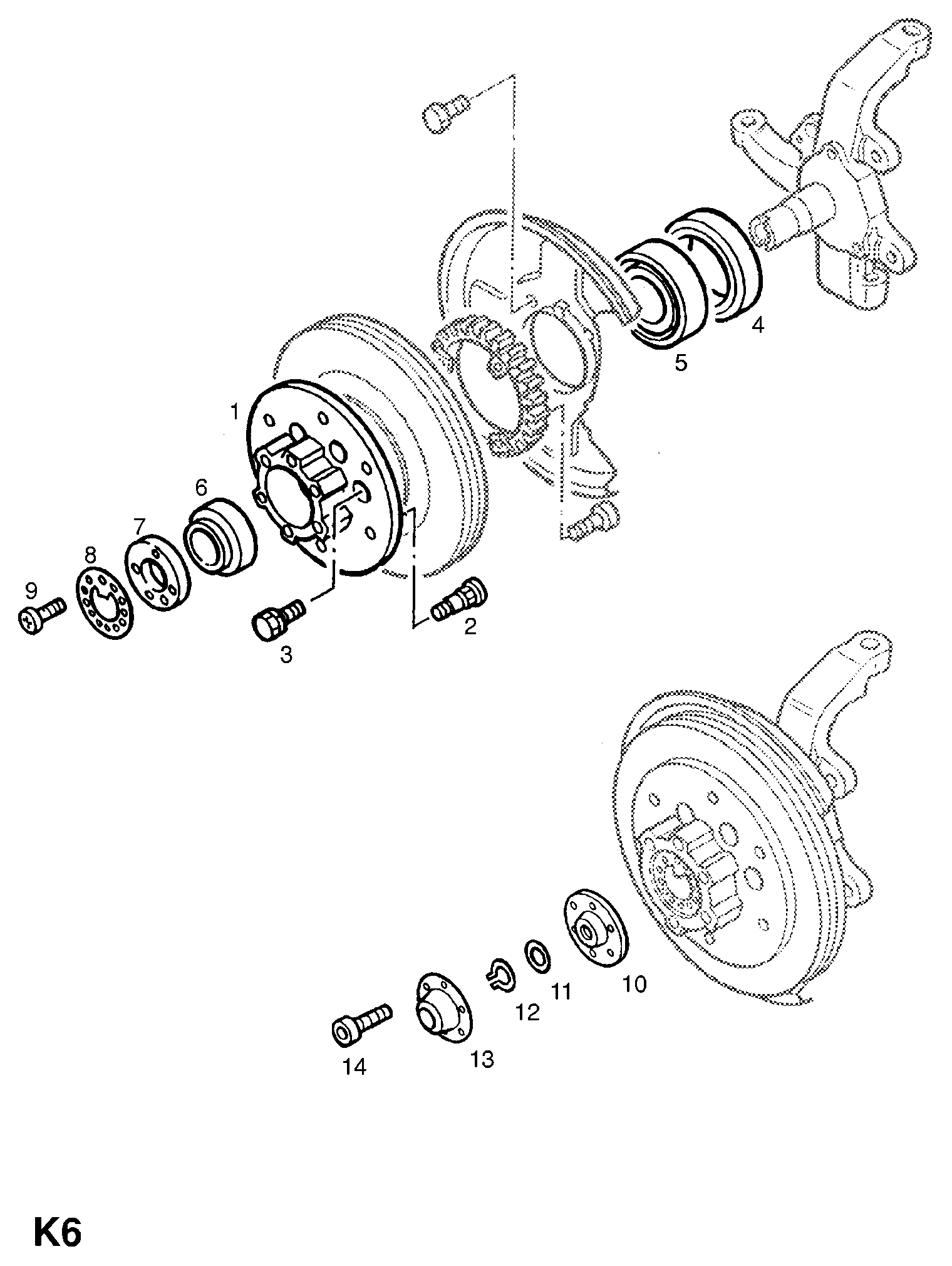 Opel 330023 - Комплект колесен лагер vvparts.bg