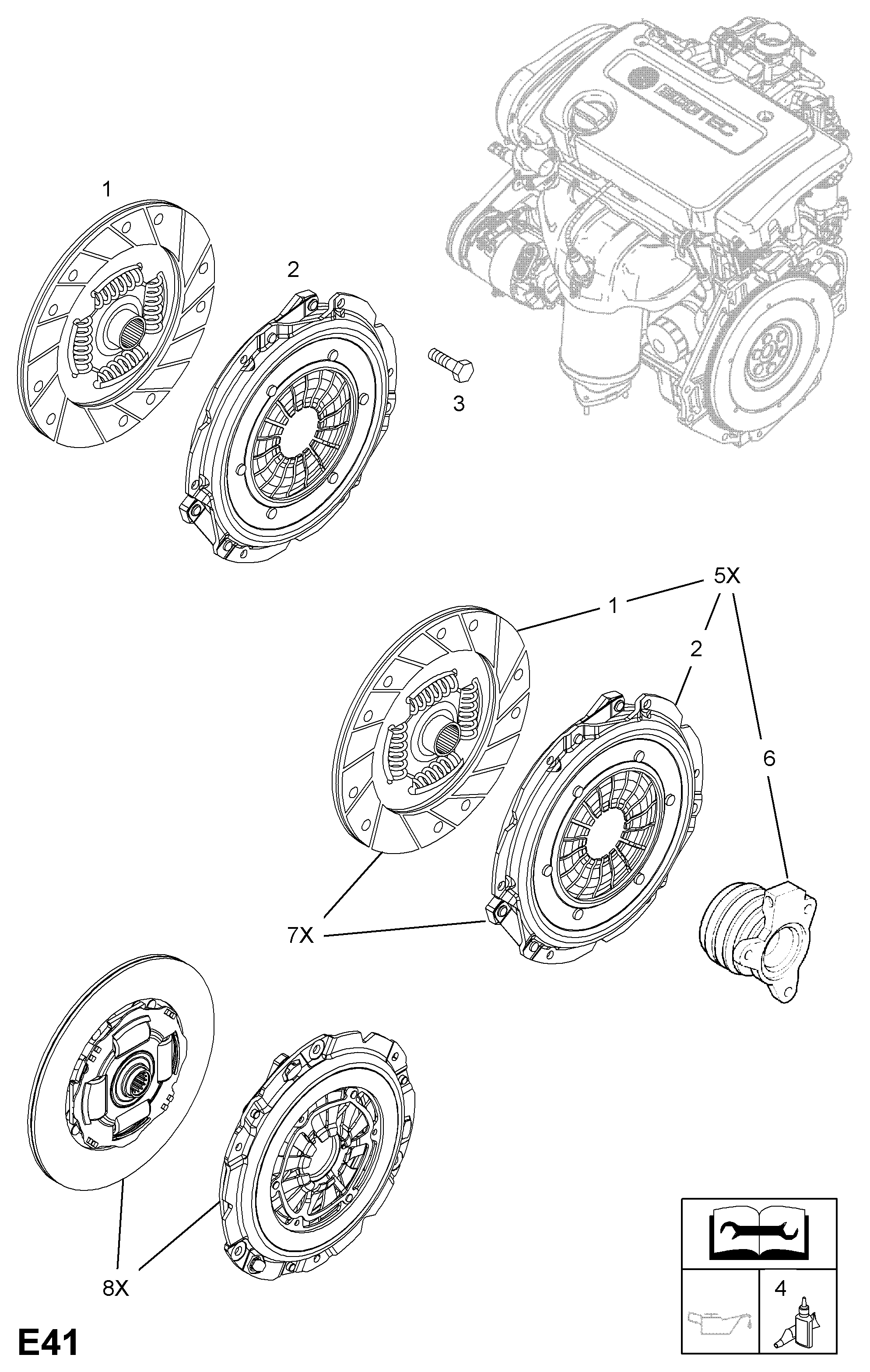 Opel 6 64 110 - Диск на съединителя vvparts.bg