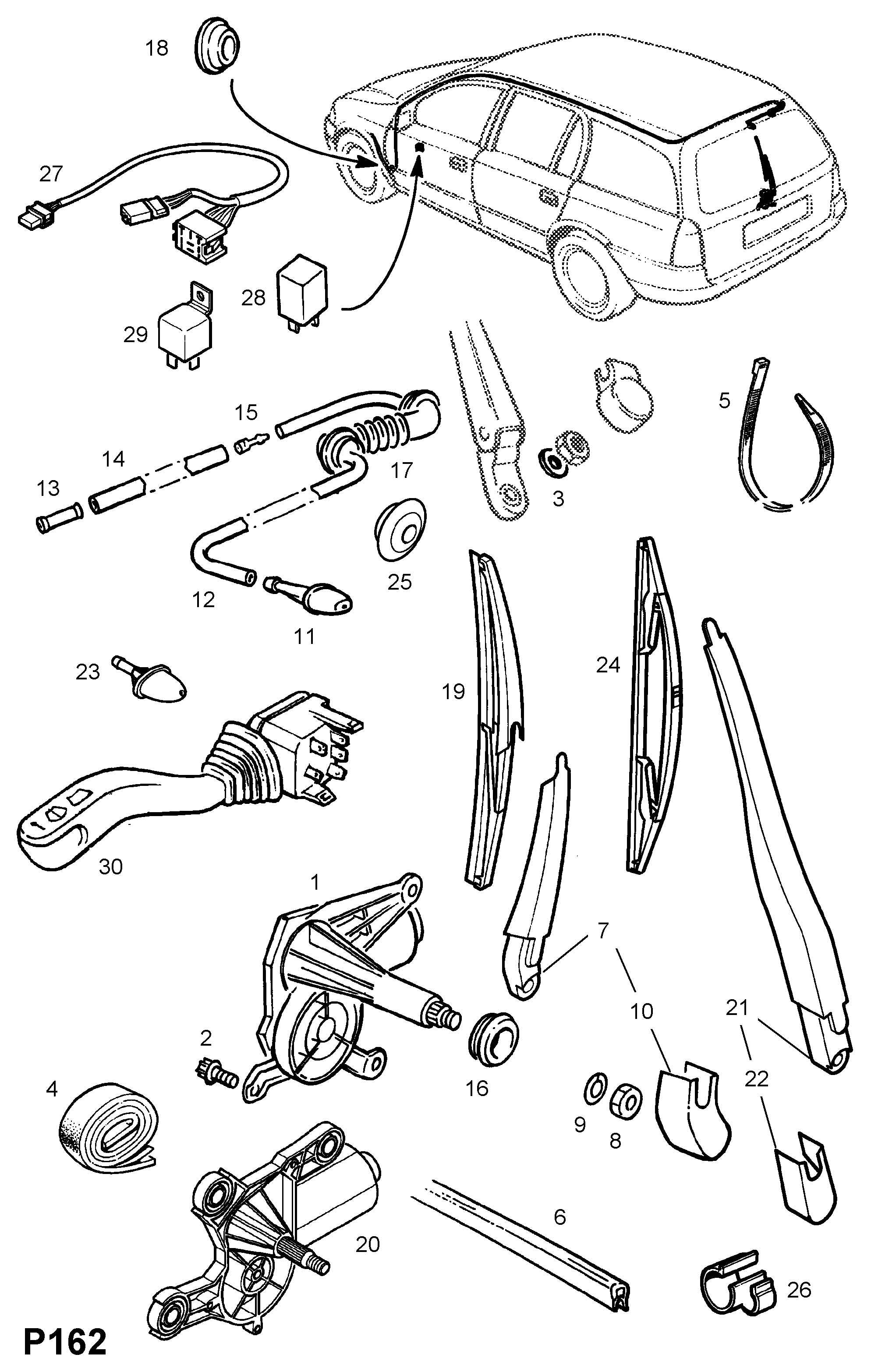 Opel 12 73 770 - Рамо на чистачка, почистване на стъклата vvparts.bg