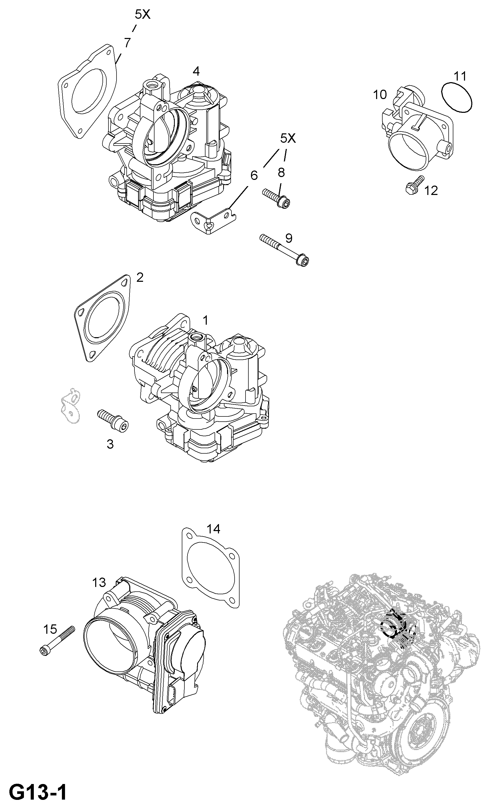 Opel 8 25 310 - Корпус на дроселовата клапа vvparts.bg