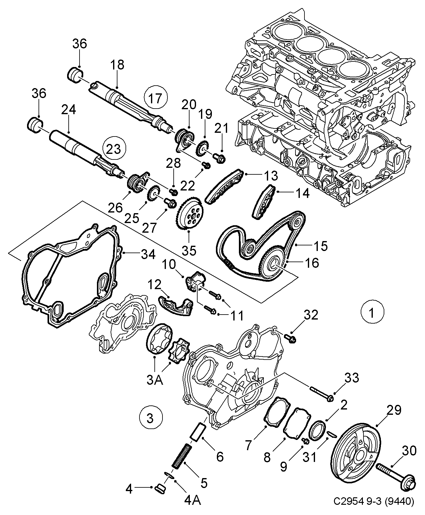 Vauxhall 55354438 - Комплект ангренажна верига vvparts.bg