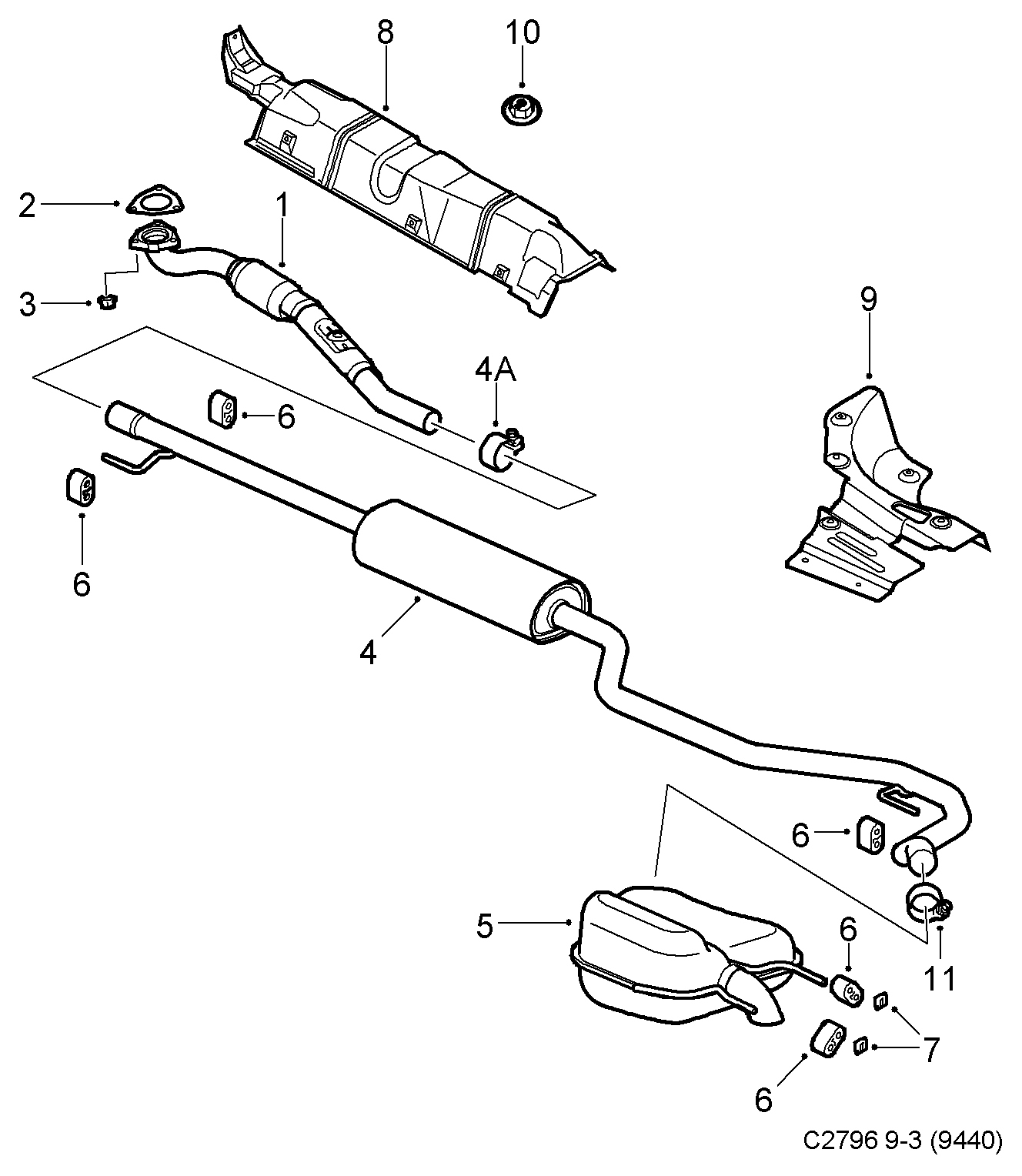 SAAB 55557507 - Уплътнение, изпускателни тръби vvparts.bg