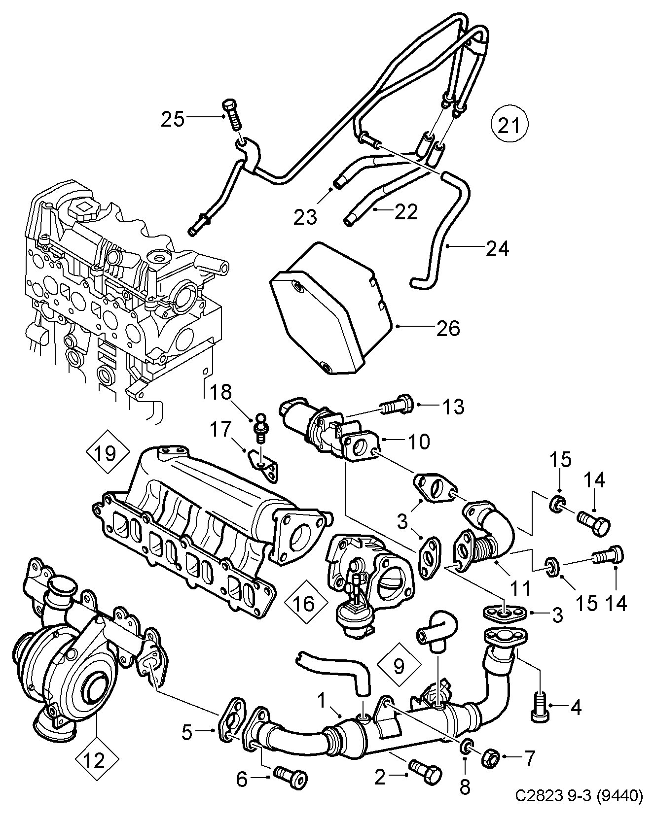 Opel 93189082 - AGR-Клапан vvparts.bg