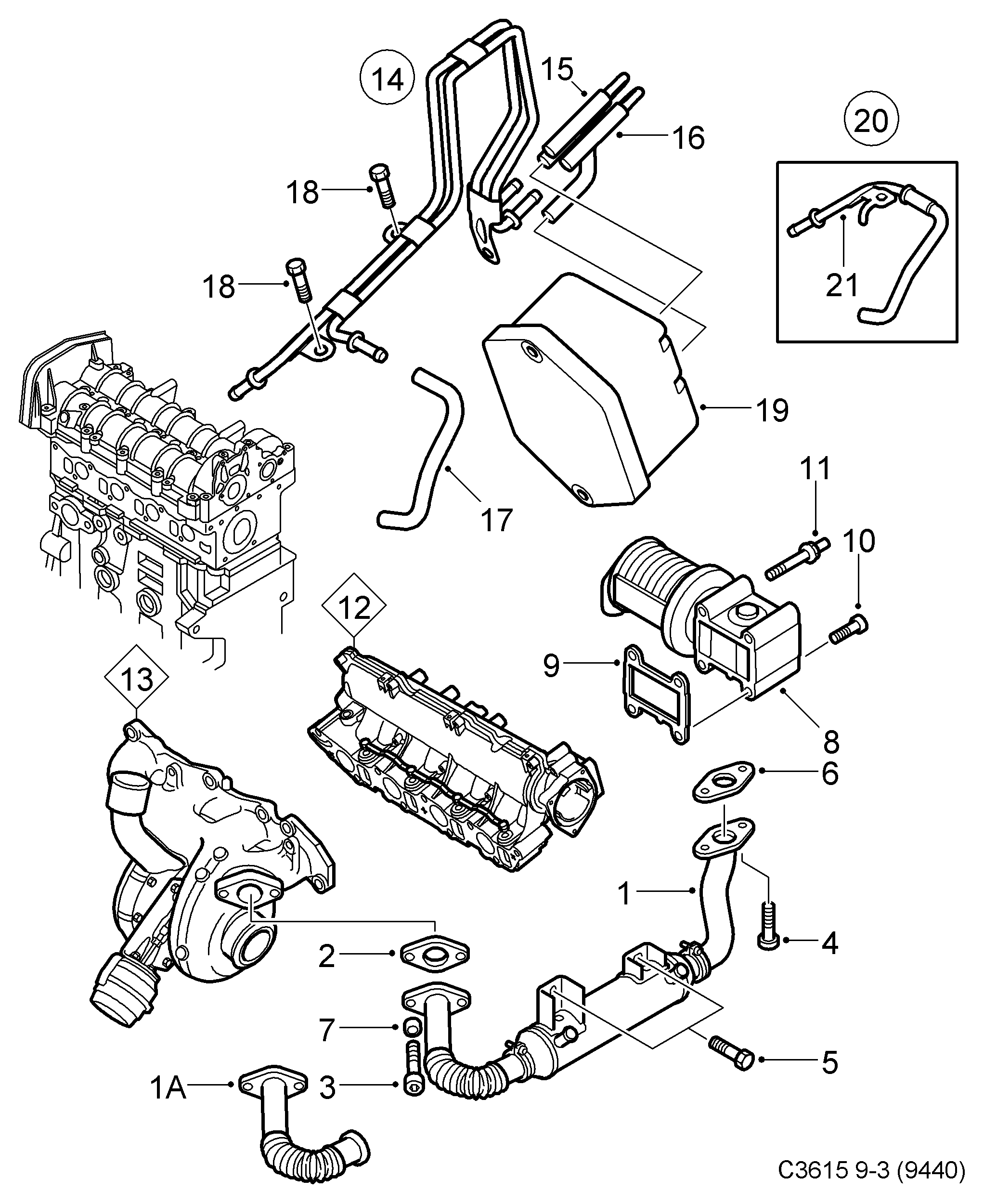 Cadillac 93181981 - AGR-Клапан vvparts.bg