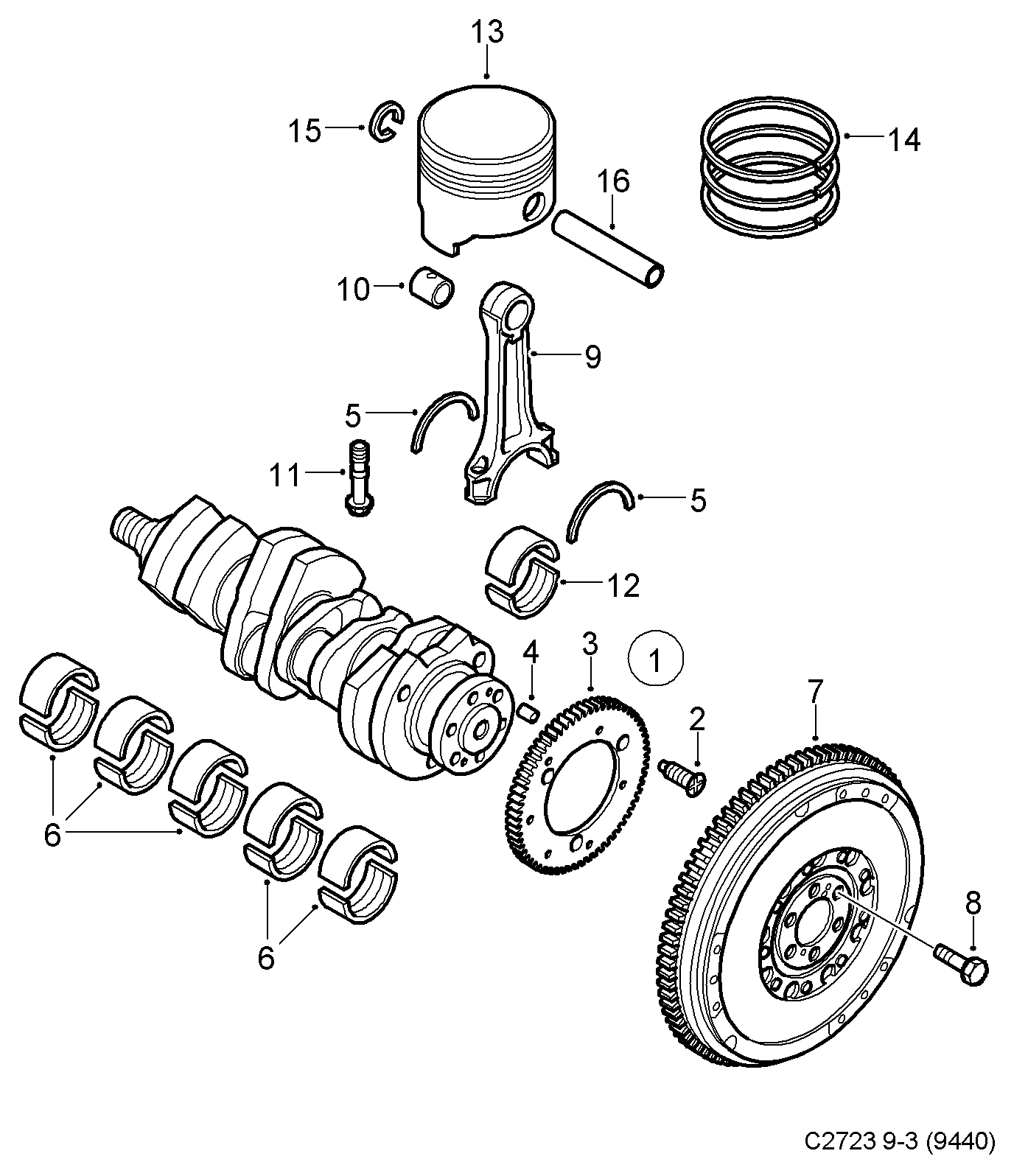 SAAB 93 178 364 - Маховик vvparts.bg