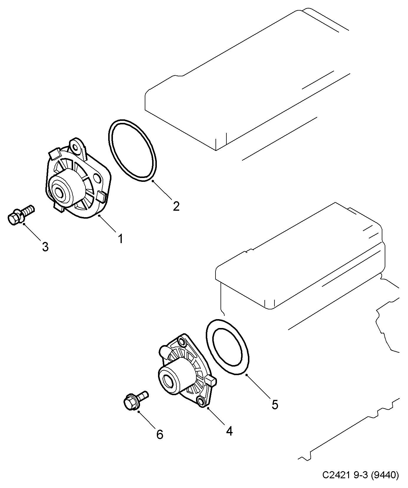 Opel 93 17 8713 - Водна помпа+ к-кт ангренажен ремък vvparts.bg