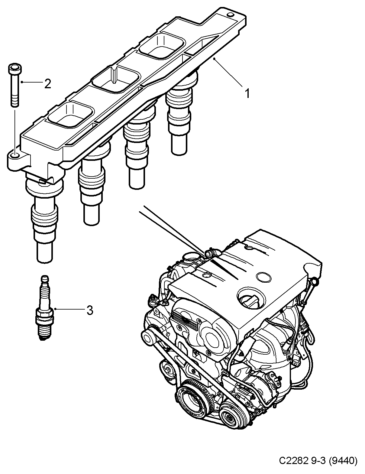 GMC 9119567 - Запалителна бобина vvparts.bg